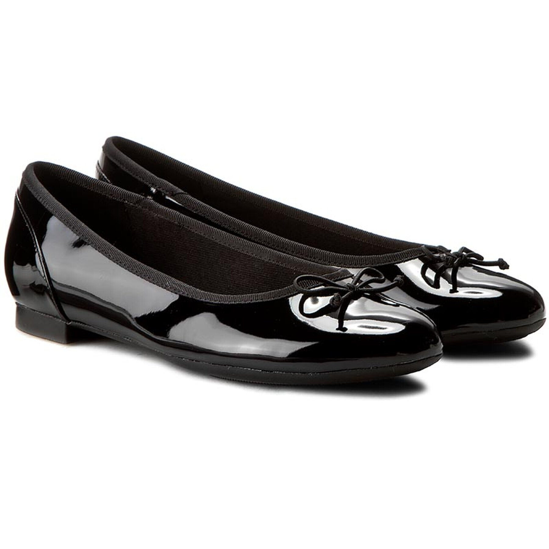 Clarks Балеринки Couture Bloom 261154754 Черен - Pepit.bg