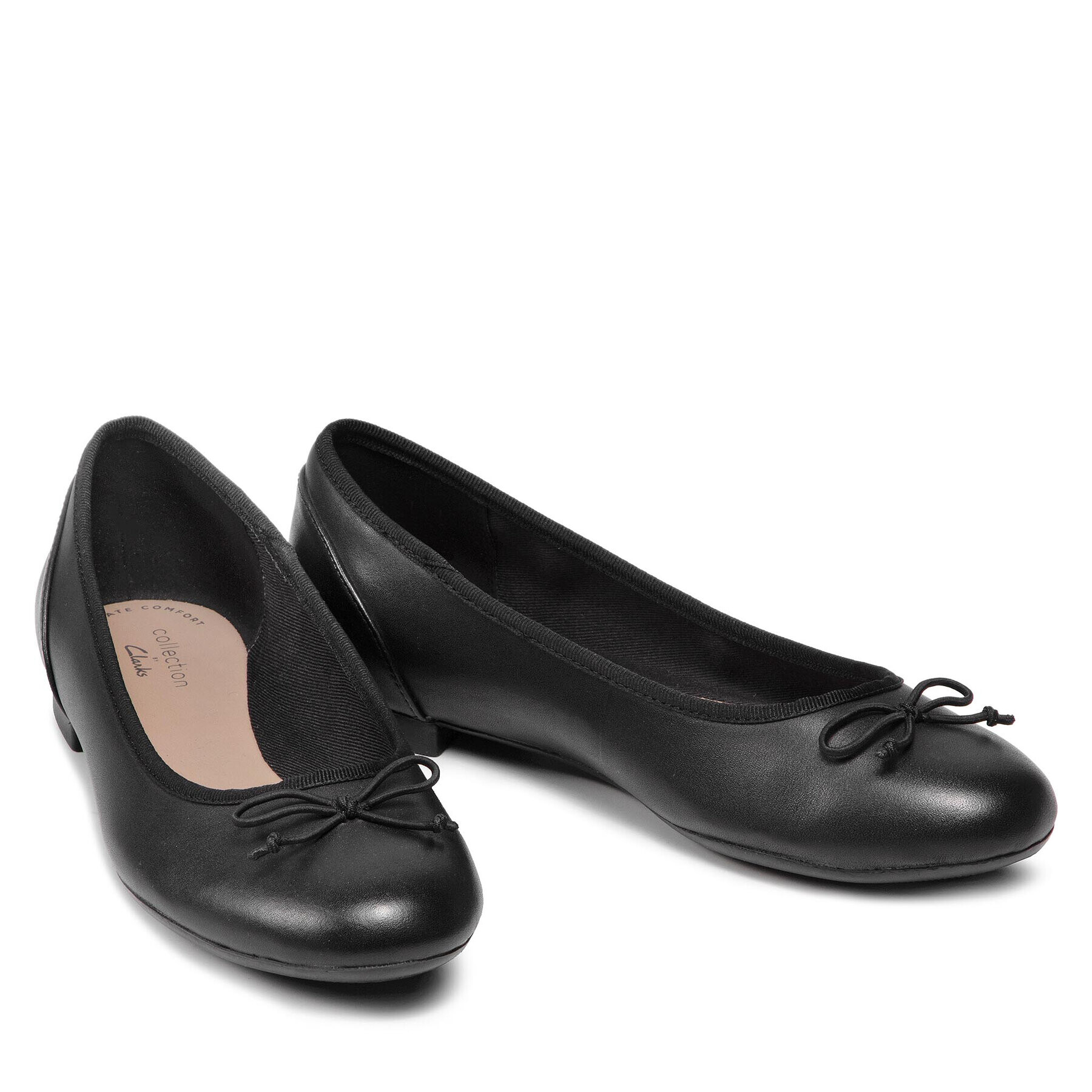 Clarks Балеринки Couture Bloom 261154854 Черен - Pepit.bg