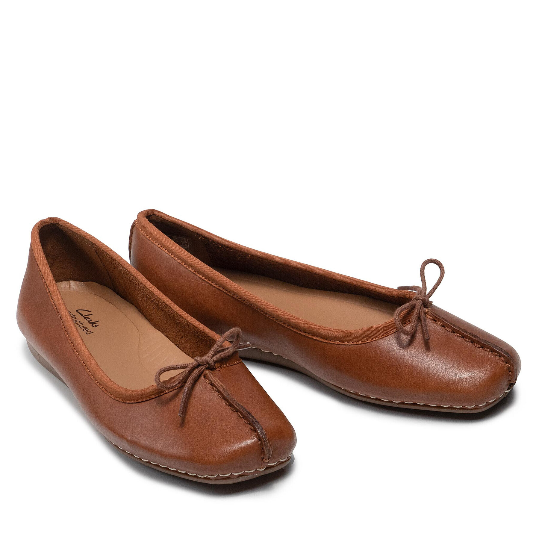 Clarks Балеринки Freckle Ice 203529304 Кафяв - Pepit.bg