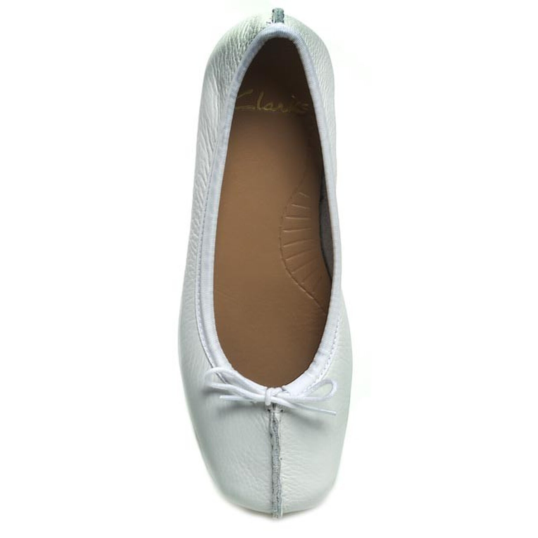 Clarks Балеринки Freckle Ice 203544554 Бял - Pepit.bg