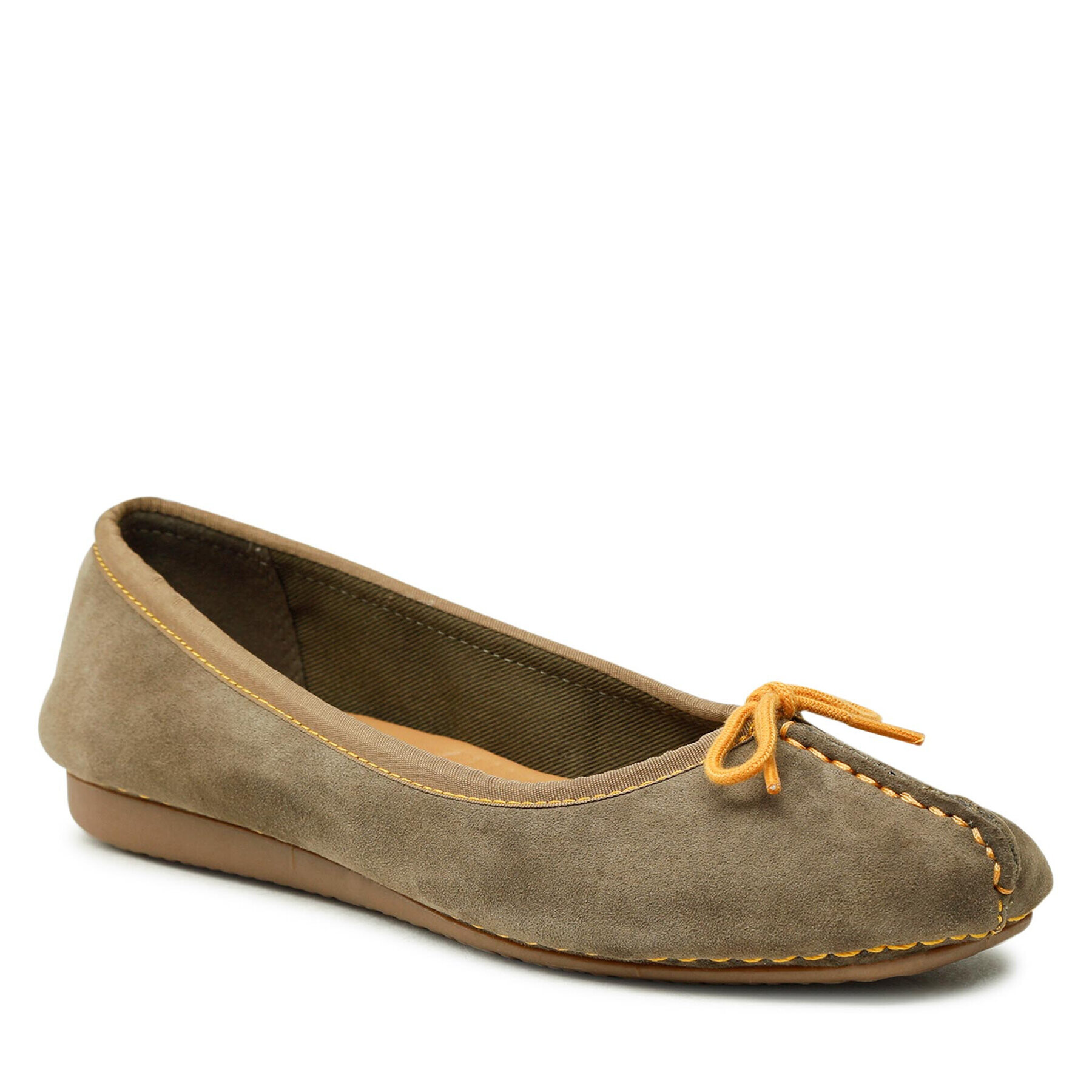 Clarks Балеринки Freckle Ice 261624834 Зелен - Pepit.bg