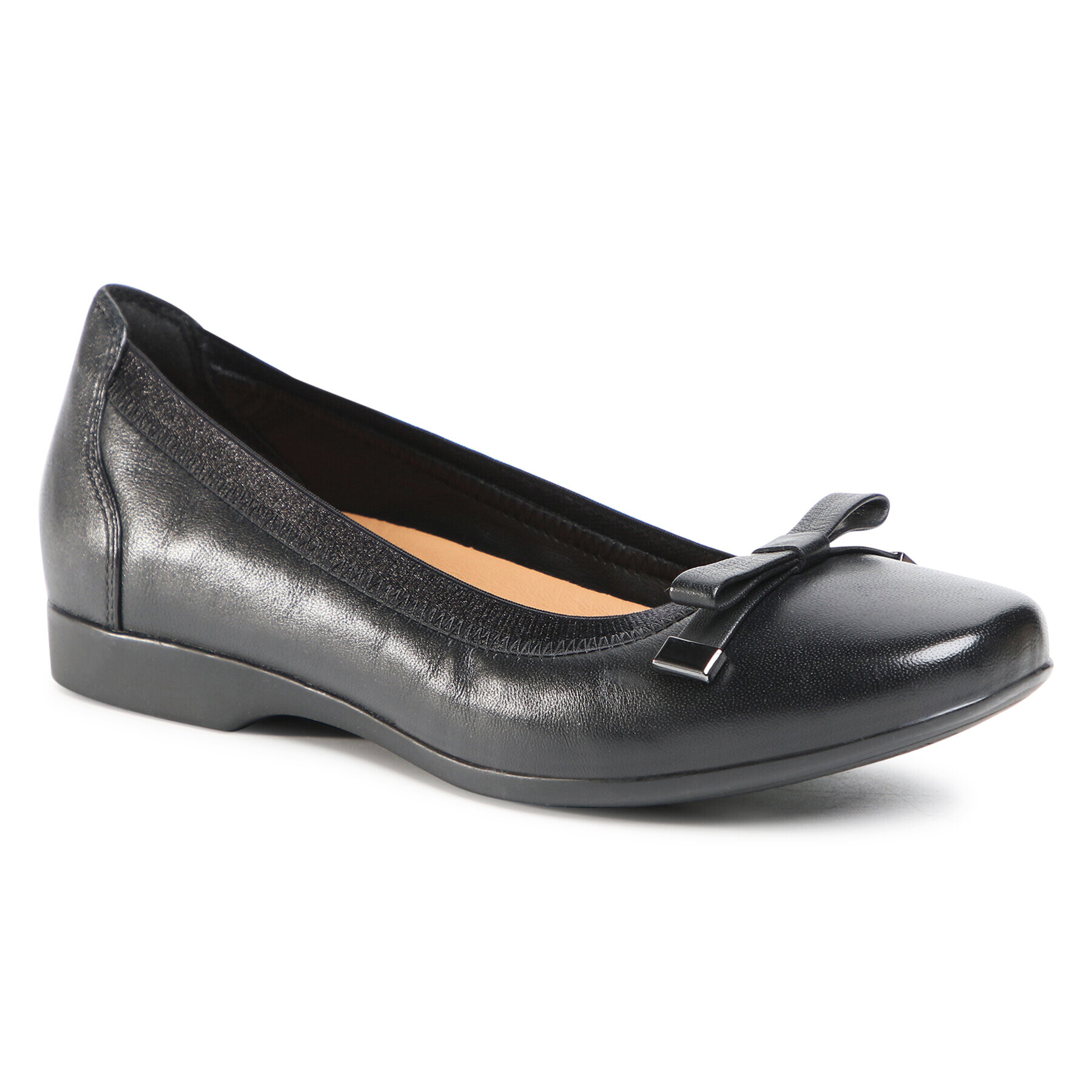 Clarks Балеринки Un Darcey Bow 261515194 Черен - Pepit.bg