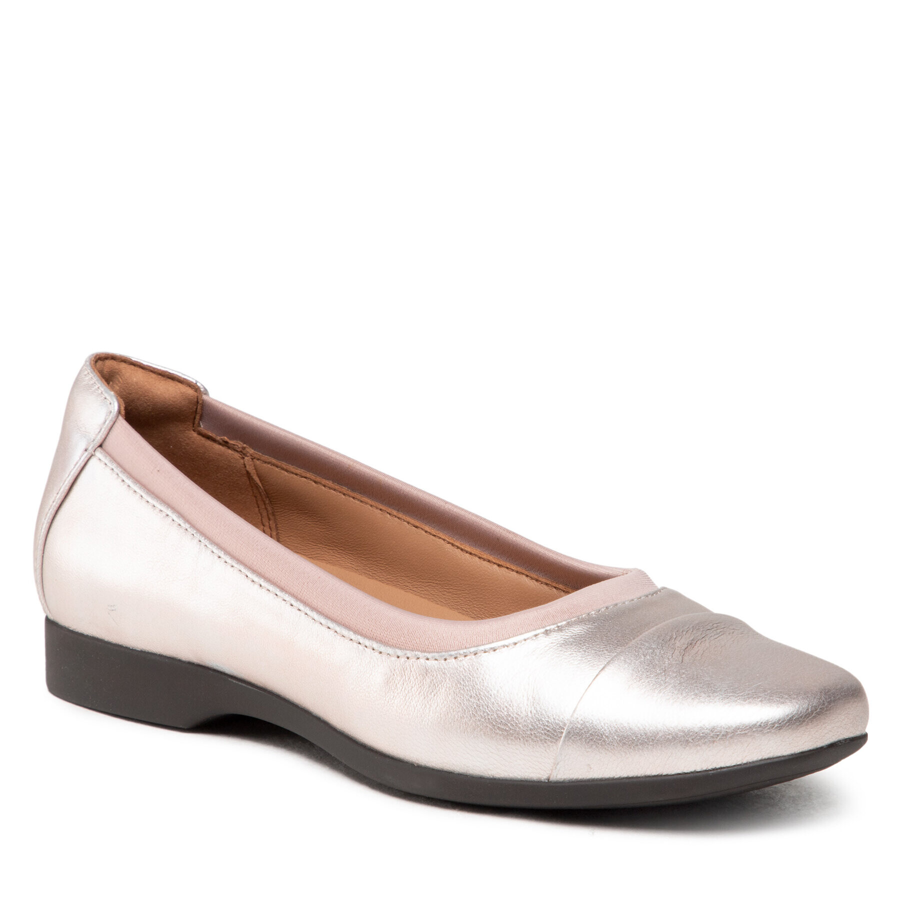 Clarks Балеринки Un Darcey Cap 2 261623944 Розов - Pepit.bg