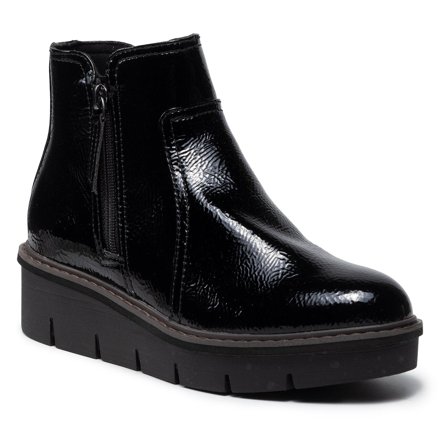 Clarks Боти Airabell Zip 261633094 Черен - Pepit.bg