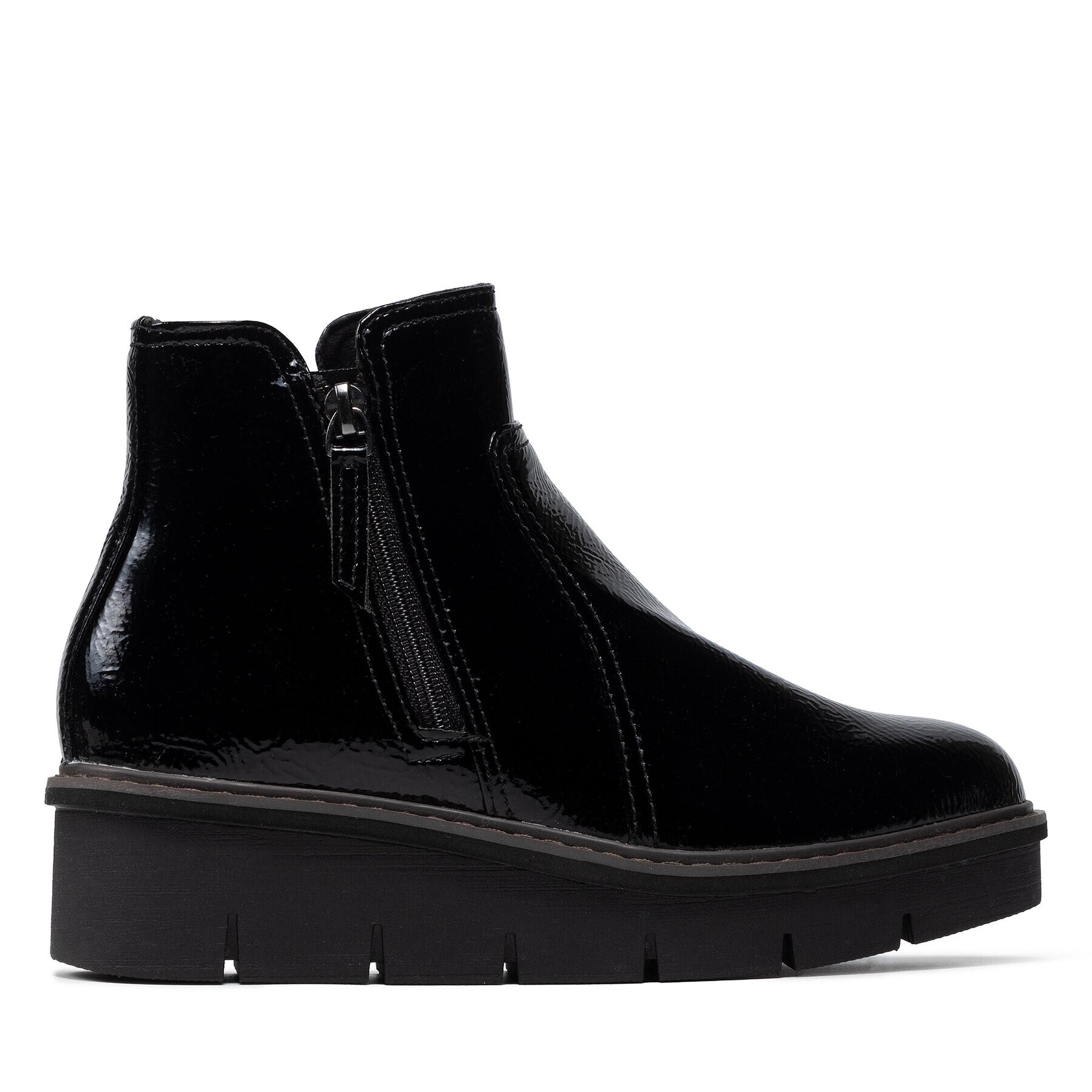 Clarks Боти Airabell Zip 261633094 Черен - Pepit.bg