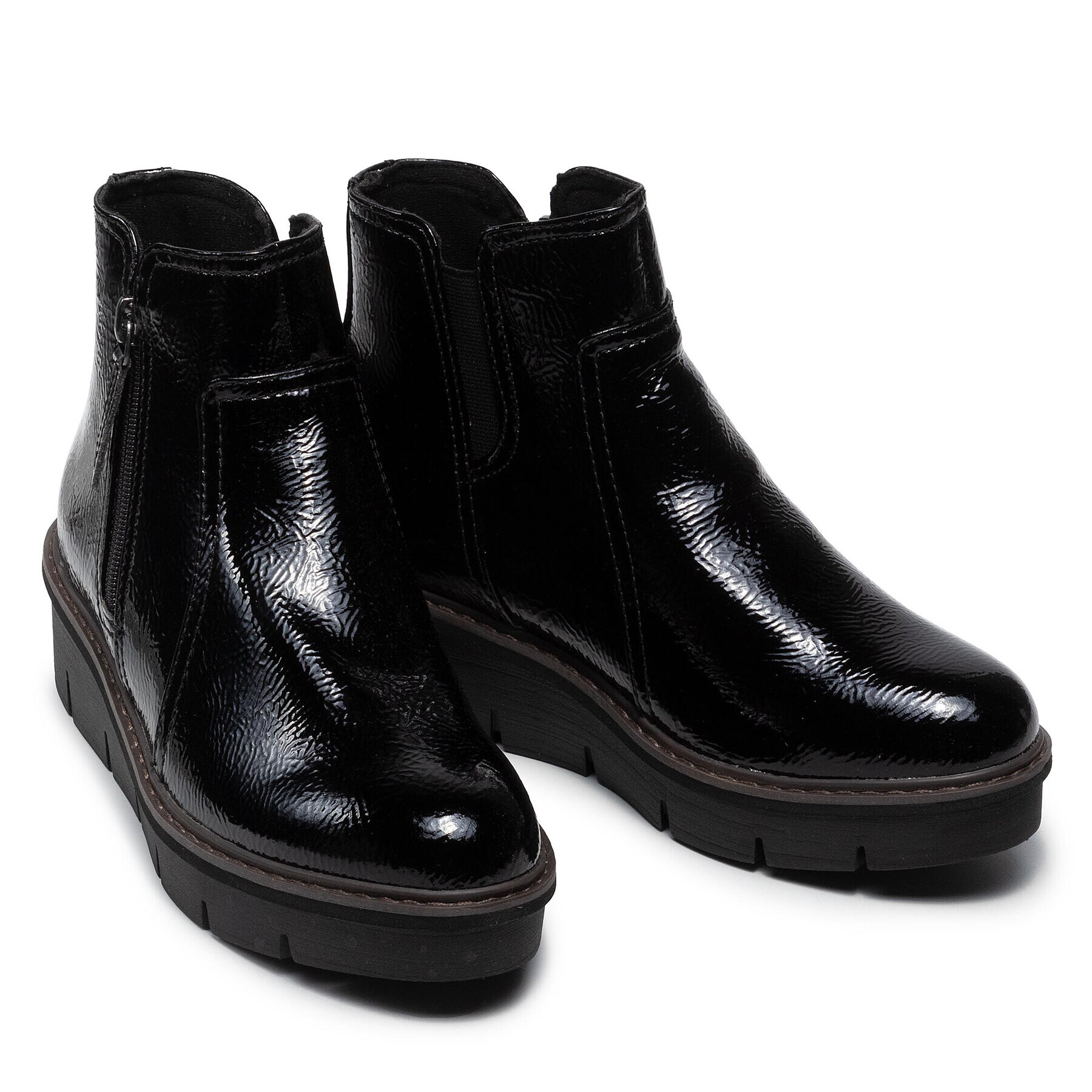 Clarks Боти Airabell Zip 261633094 Черен - Pepit.bg