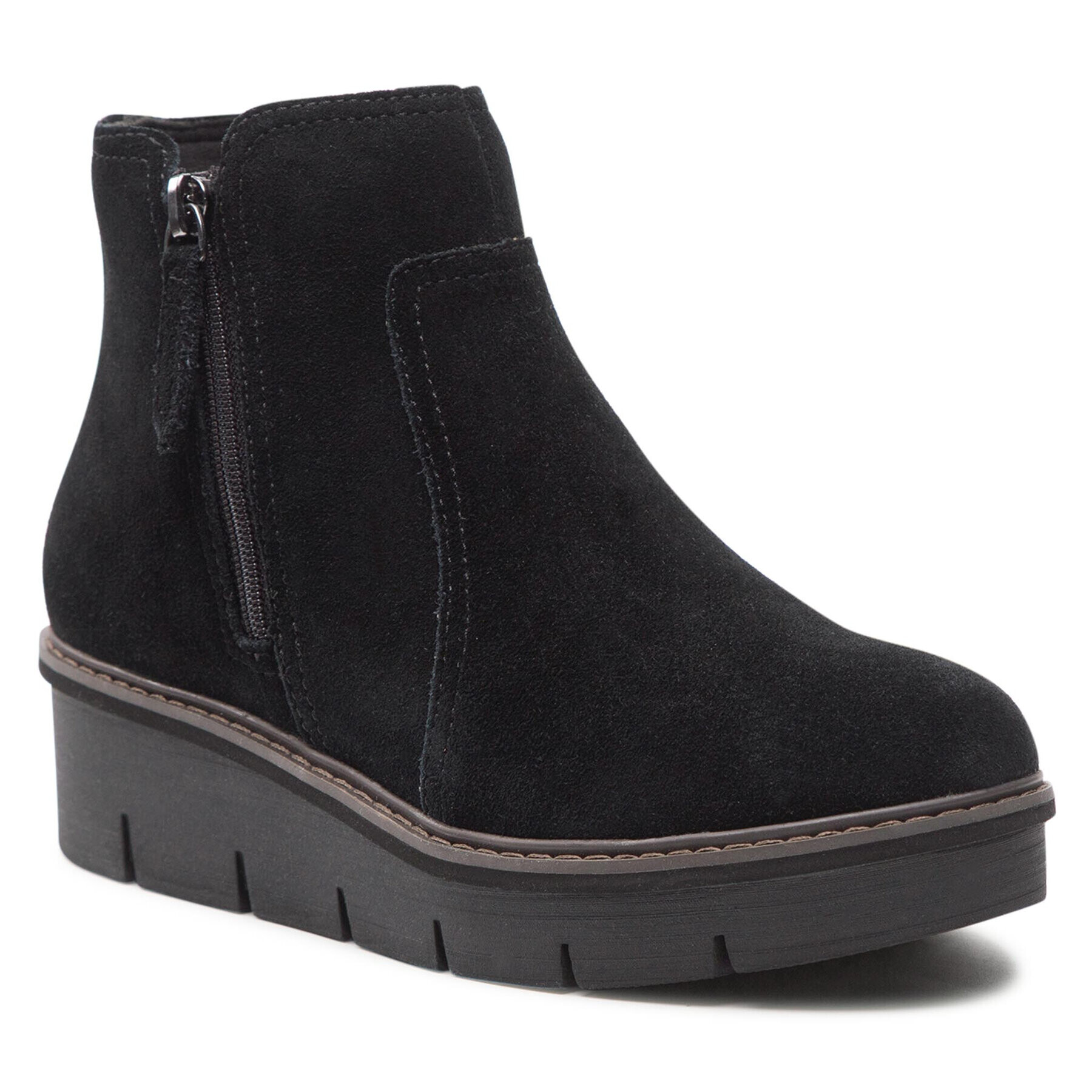 Clarks Боти Airabell Zip 261633104 Черен - Pepit.bg