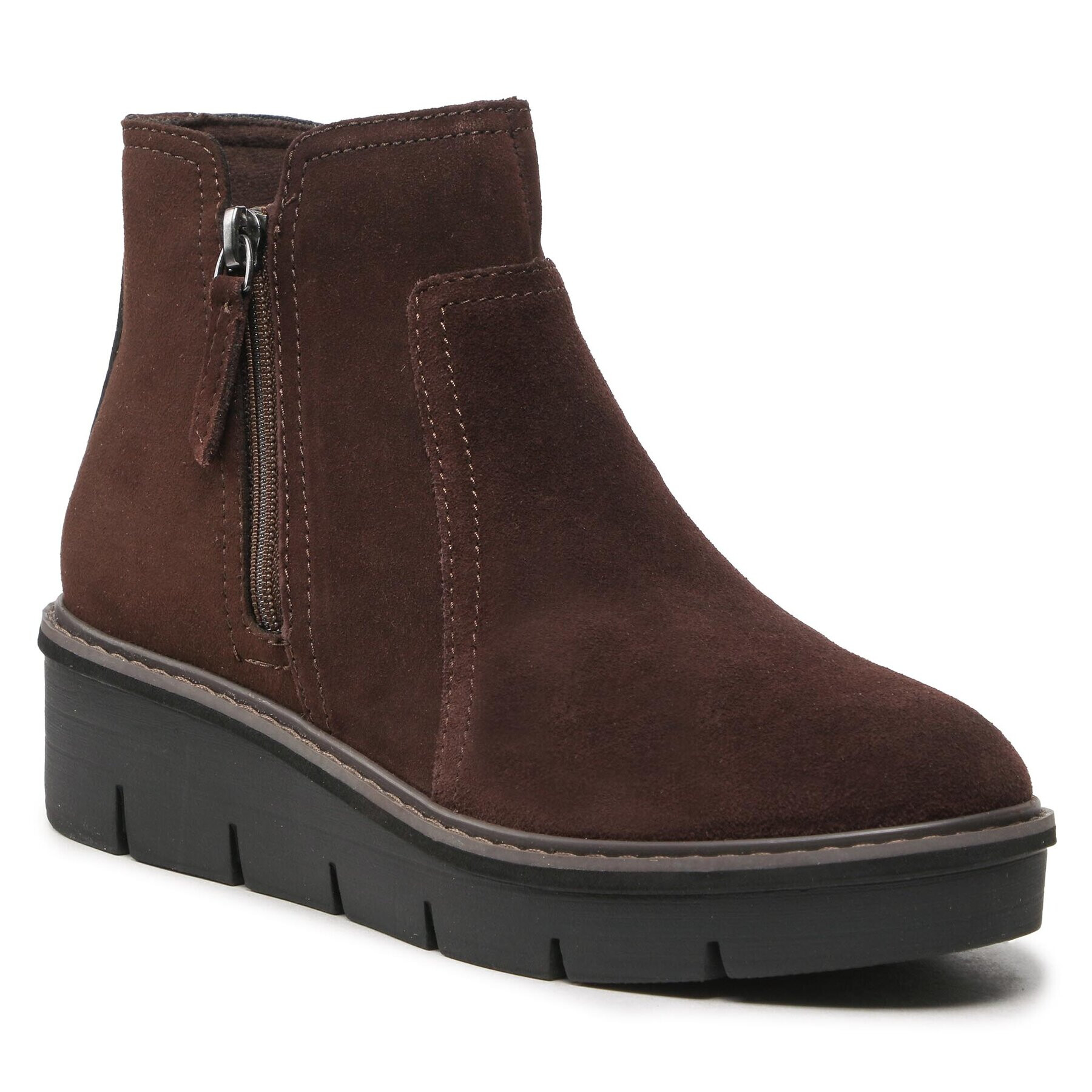 Clarks Боти Airabell Zip 261676364 Кафяв - Pepit.bg