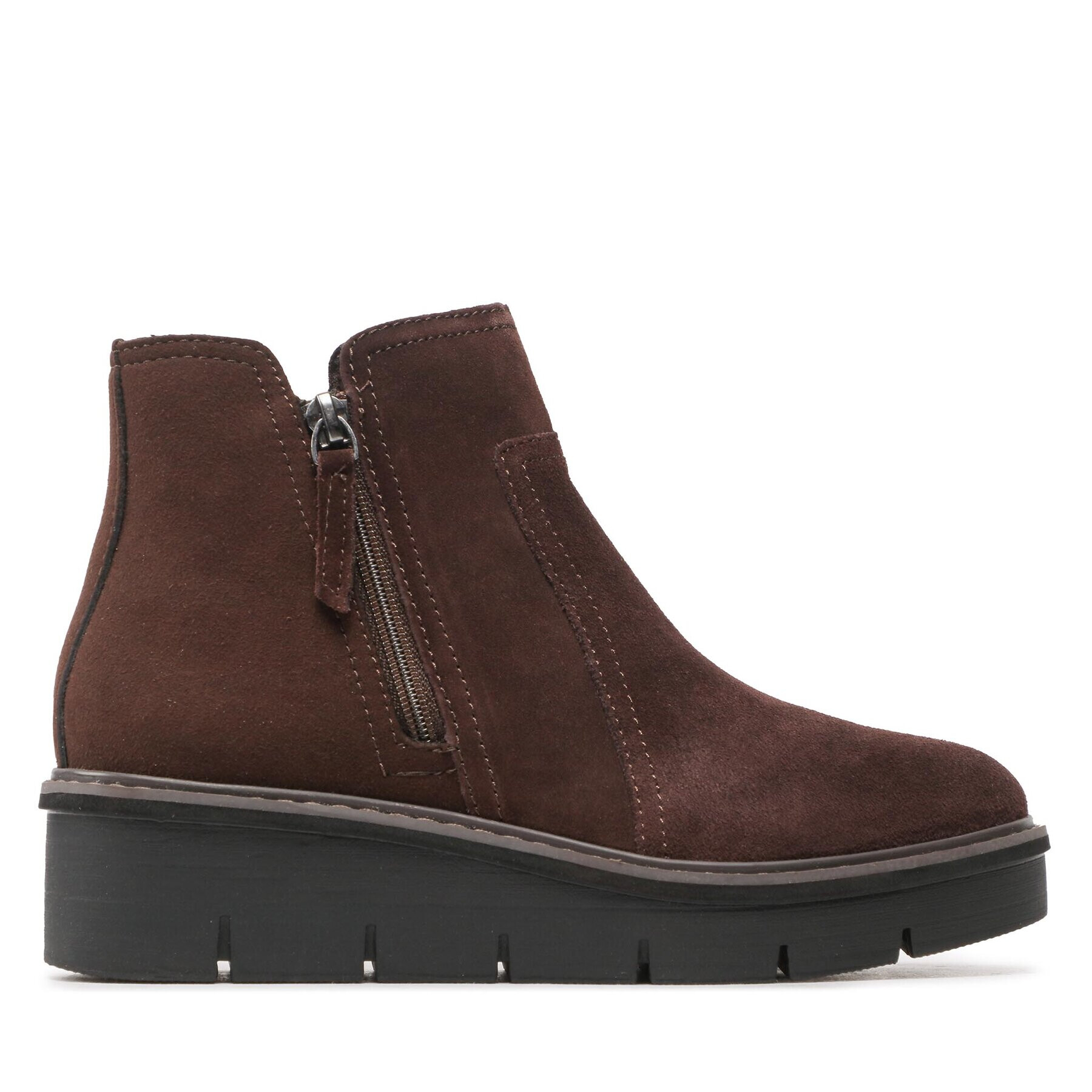 Clarks Боти Airabell Zip 261676364 Кафяв - Pepit.bg
