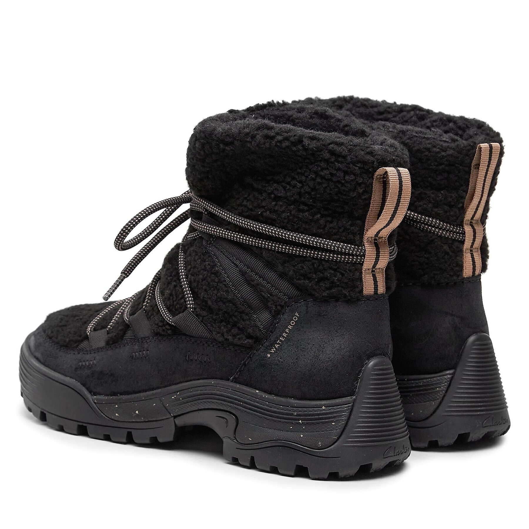 Clarks Боти Althike Up Wp 261734064 Черен - Pepit.bg