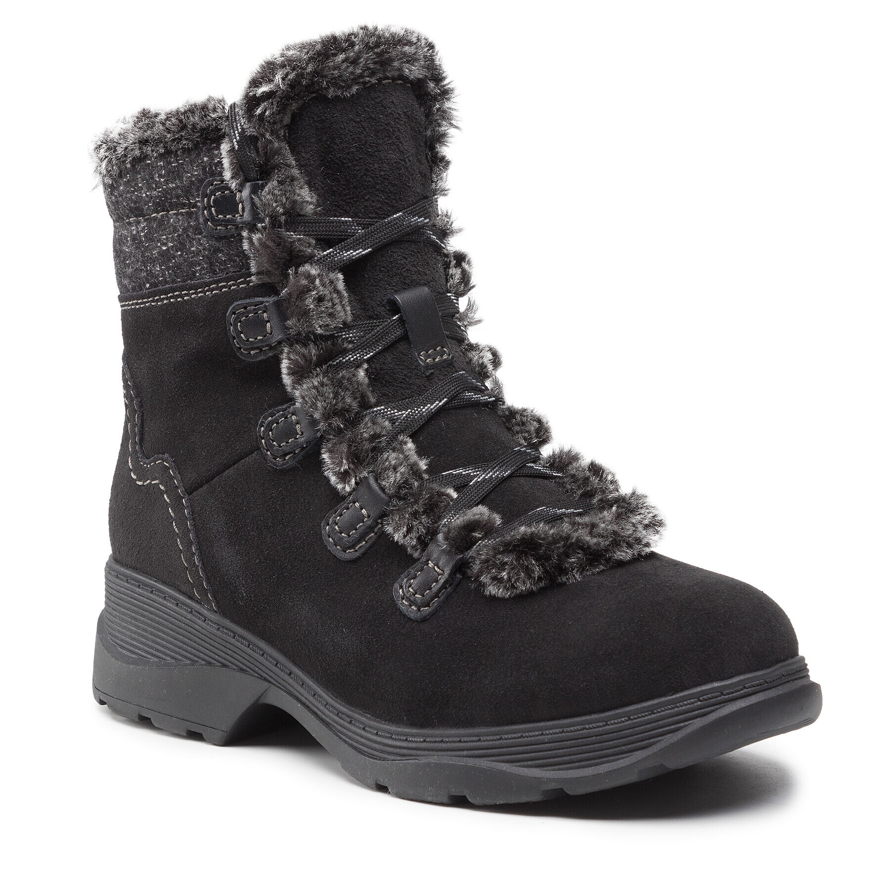 Clarks Боти Aveleigh Edge 261639264 Черен - Pepit.bg