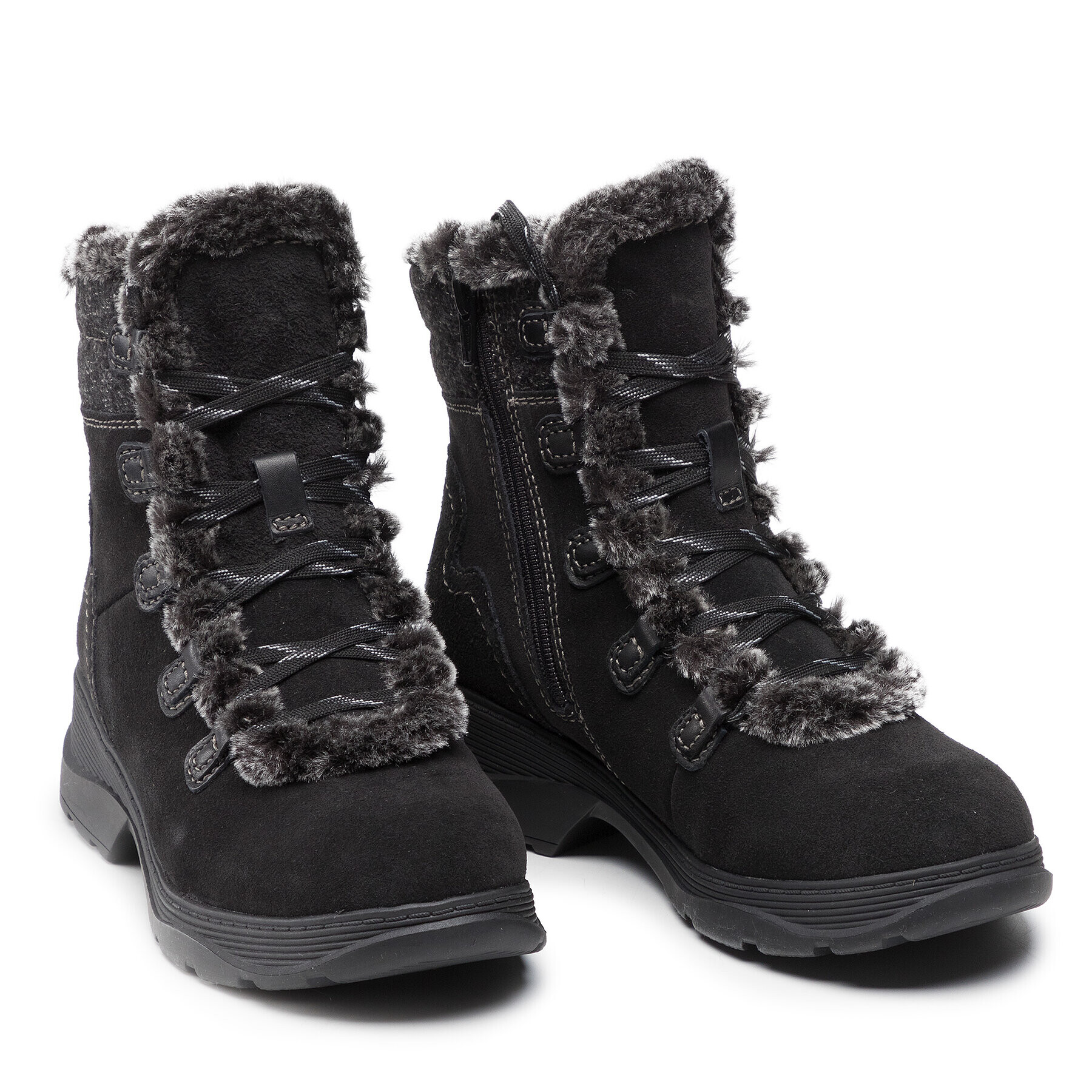 Clarks Боти Aveleigh Edge 261639264 Черен - Pepit.bg