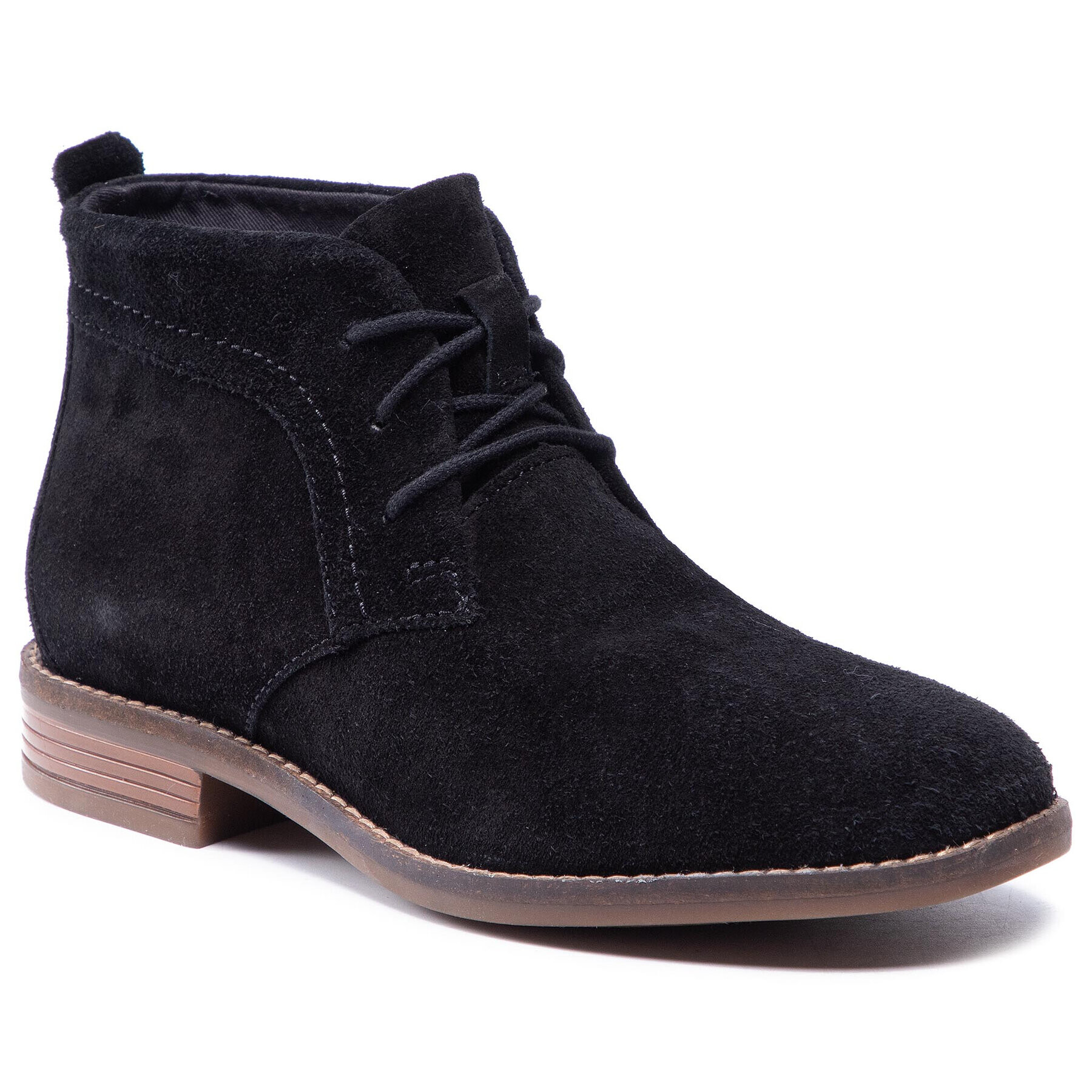Clarks Боти Brean Lace 261600504 Черен - Pepit.bg