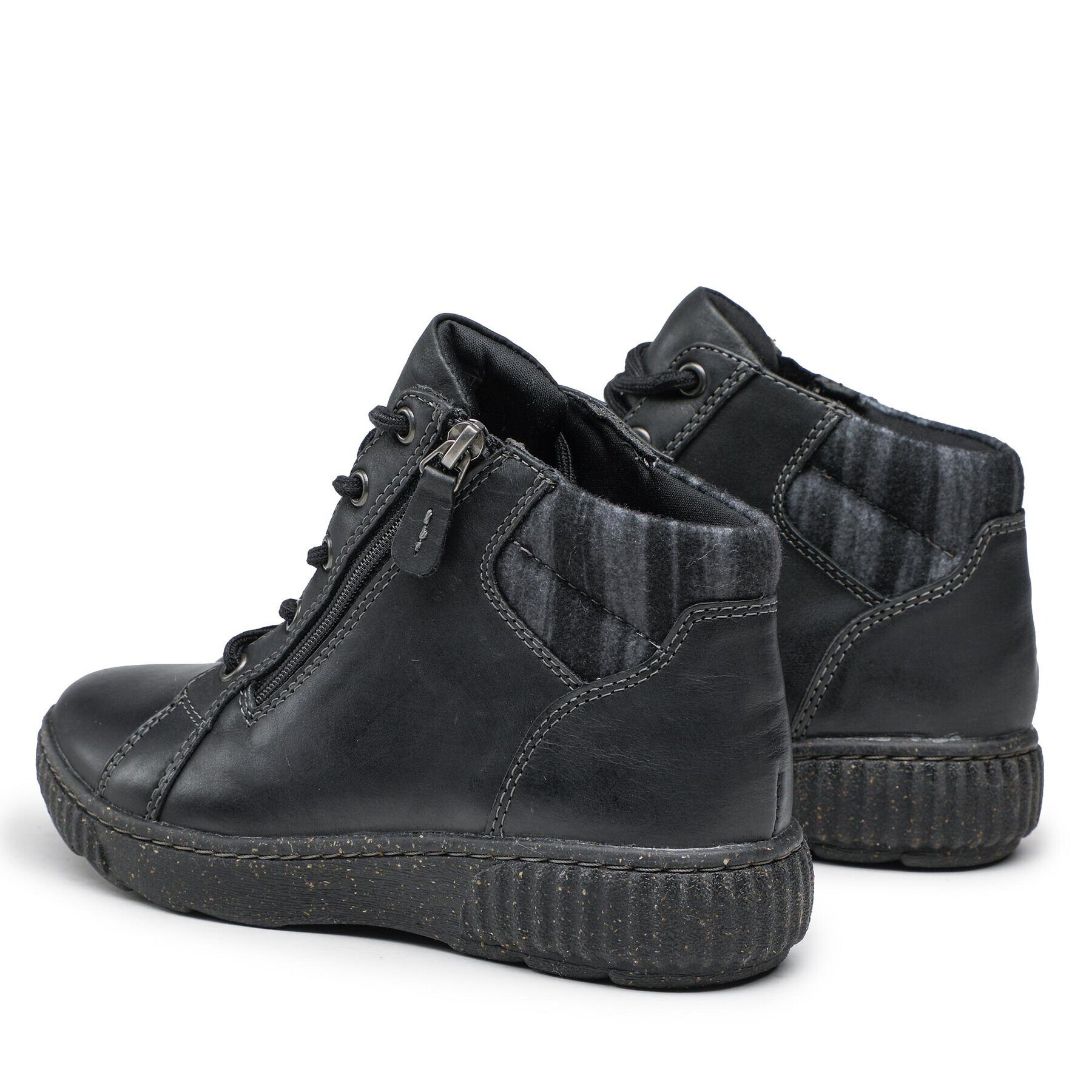 Clarks Боти Caroline Park 261677024 Черен - Pepit.bg