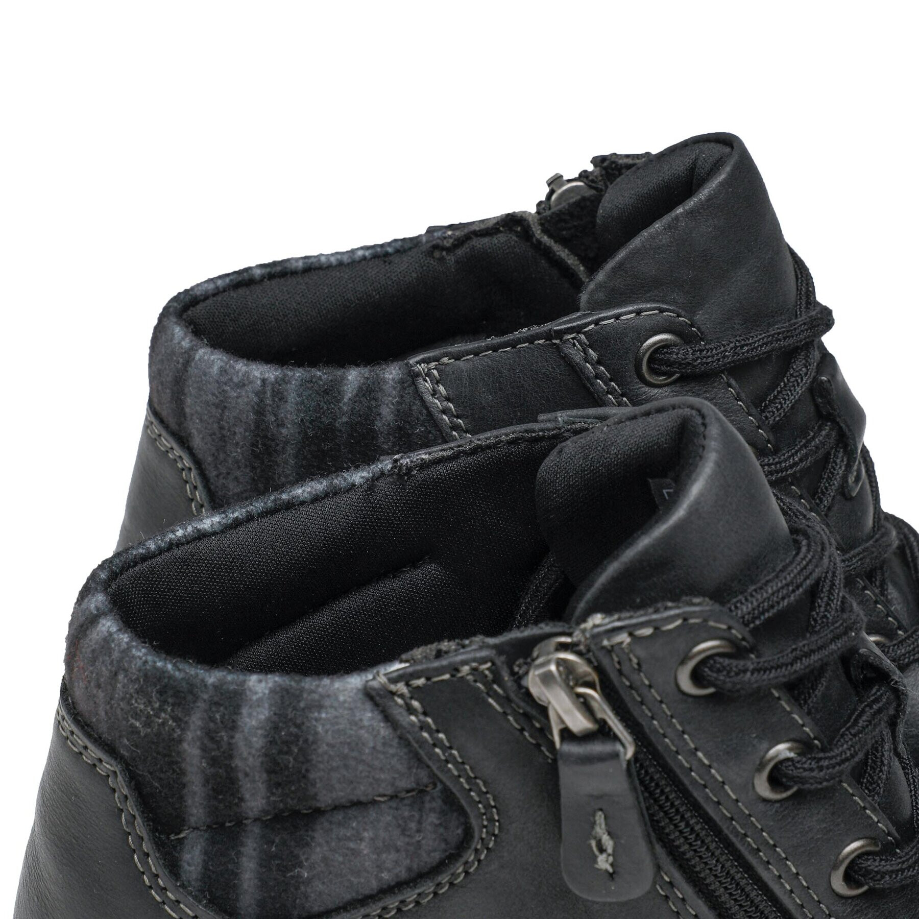 Clarks Боти Caroline Park 261677024 Черен - Pepit.bg
