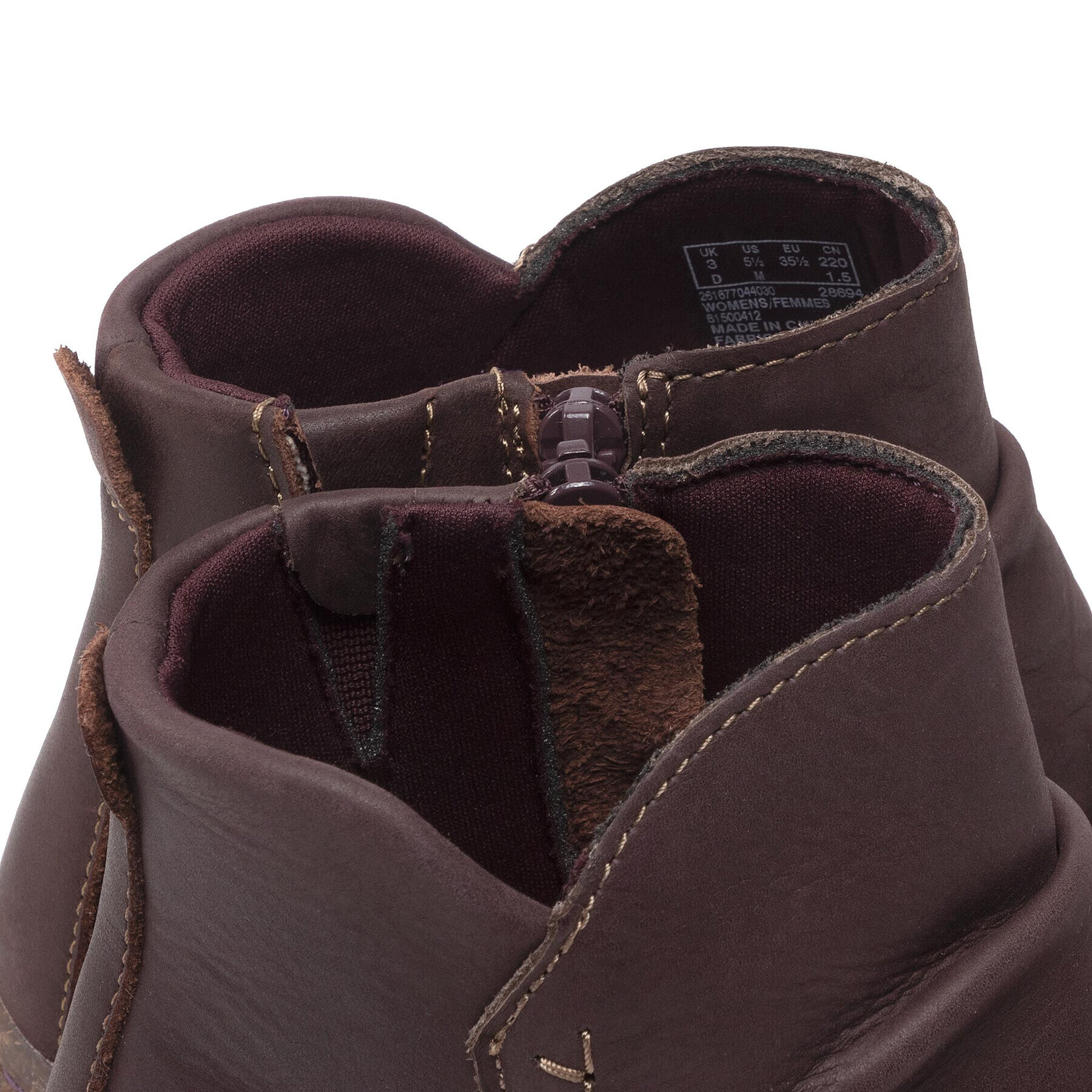 Clarks Боти Caroline Rae 261677044 Кафяв - Pepit.bg
