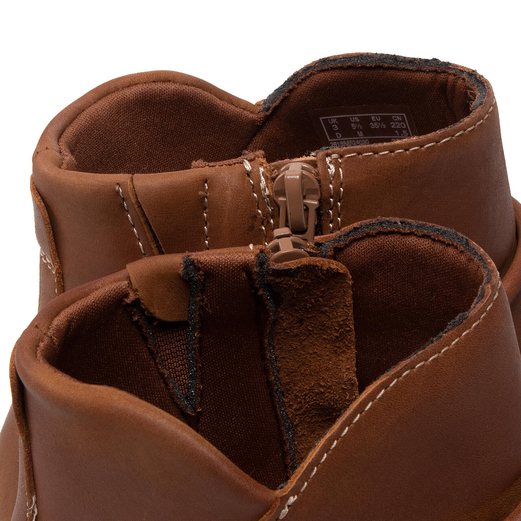 Clarks Боти Caroline Rae 261684524 Кафяв - Pepit.bg