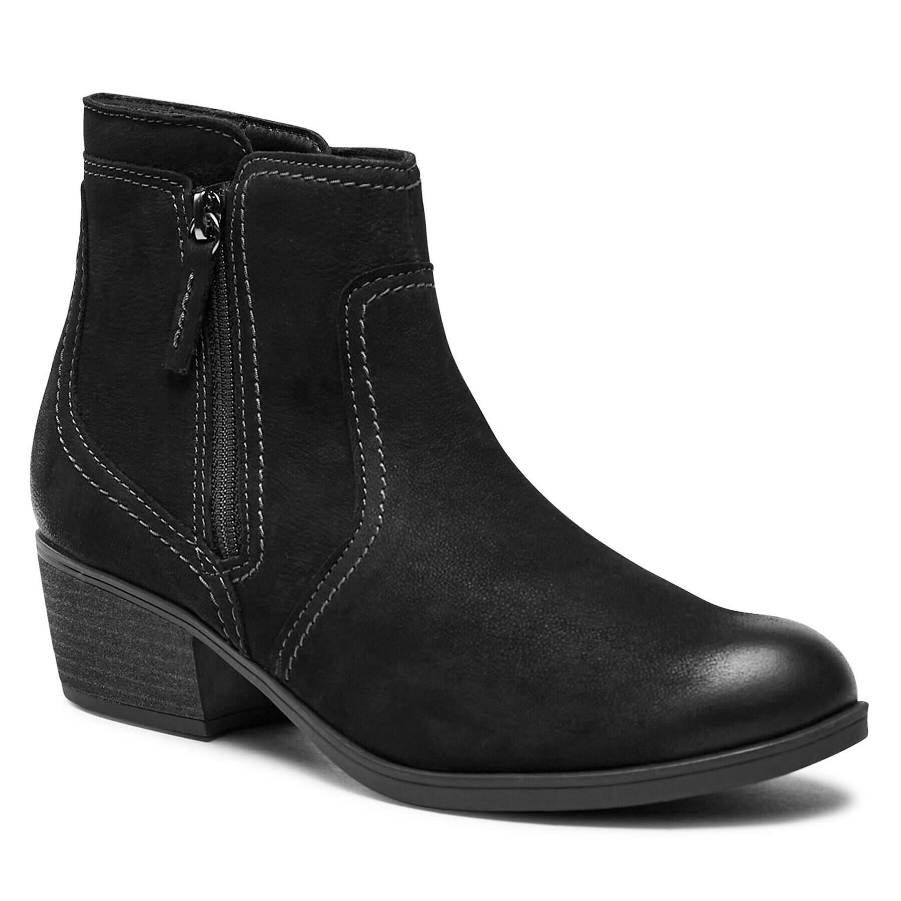 Clarks Боти Charlten Ave 261741744 Черен - Pepit.bg