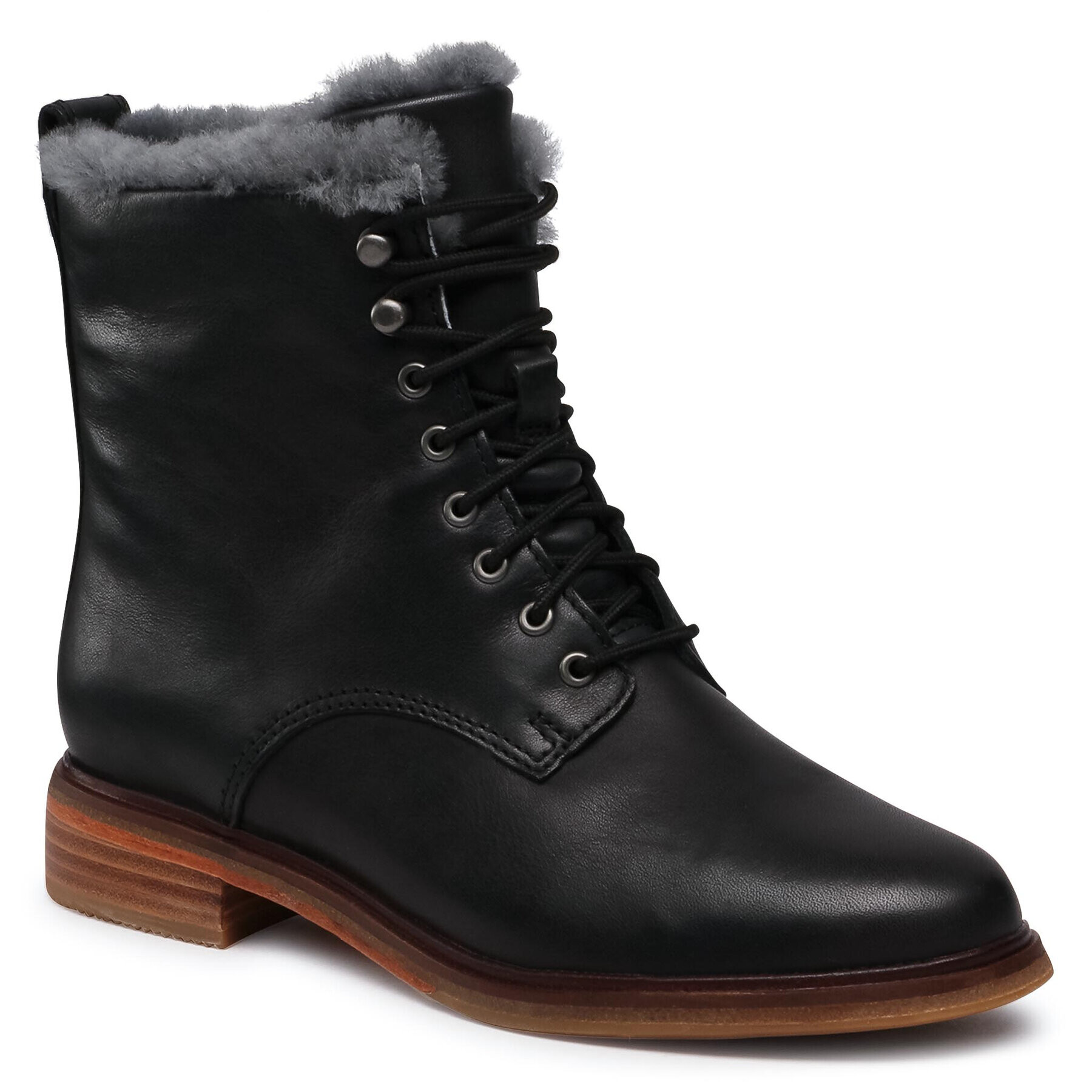Clarks Боти Clarkdale Lace 261542384 Черен - Pepit.bg