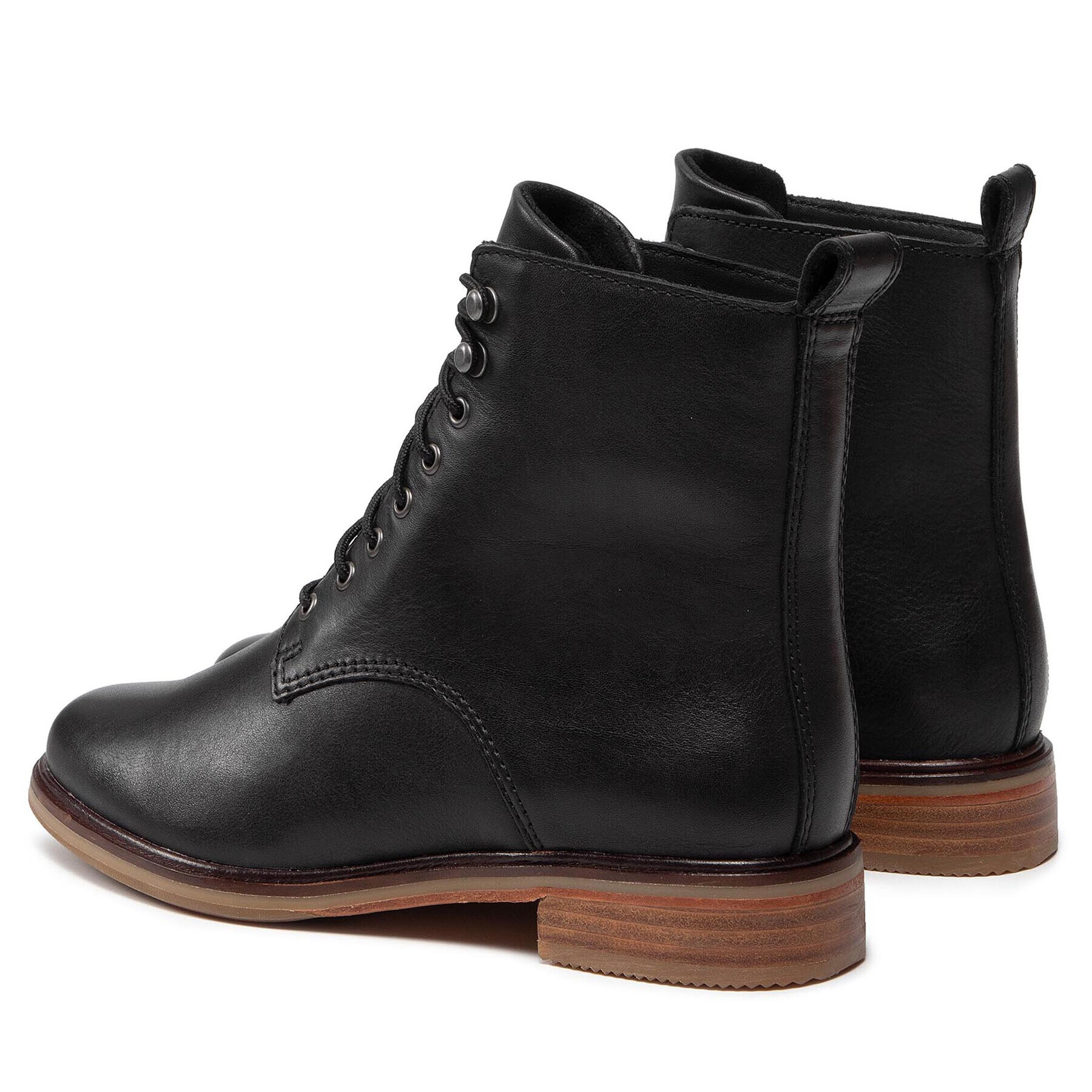 Clarks Боти Clarkdale Lace 261558314 Черен - Pepit.bg