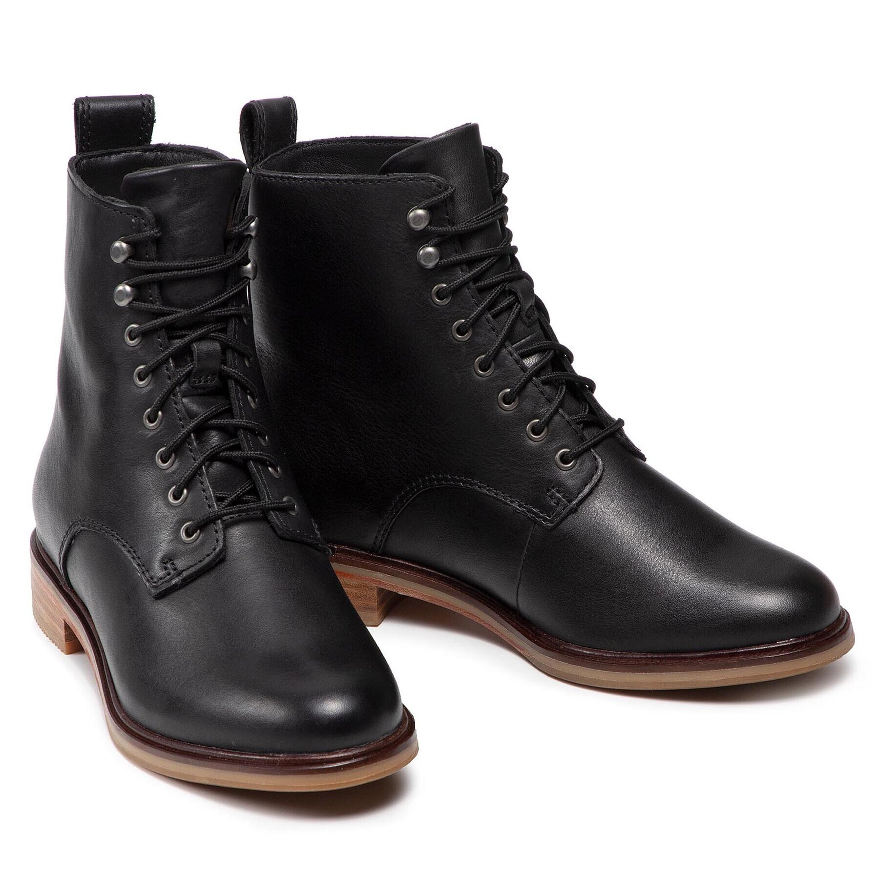 Clarks Боти Clarkdale Lace 261558314 Черен - Pepit.bg