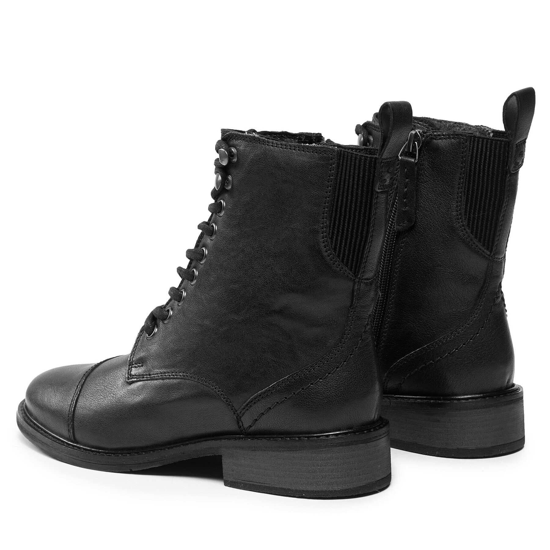 Clarks Боти Cologne Lace 261747754 Черен - Pepit.bg