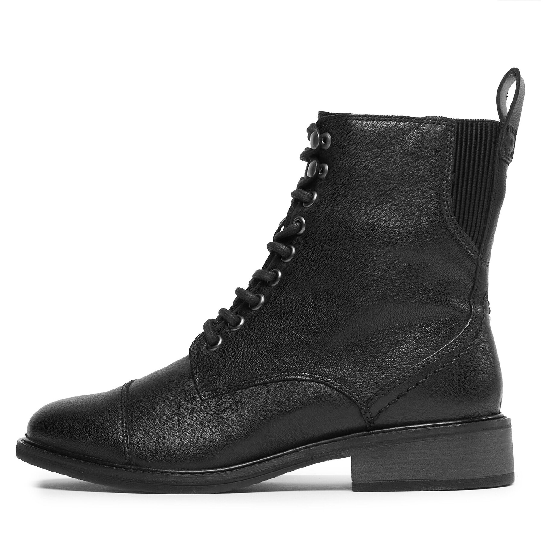 Clarks Боти Cologne Lace 261747754 Черен - Pepit.bg