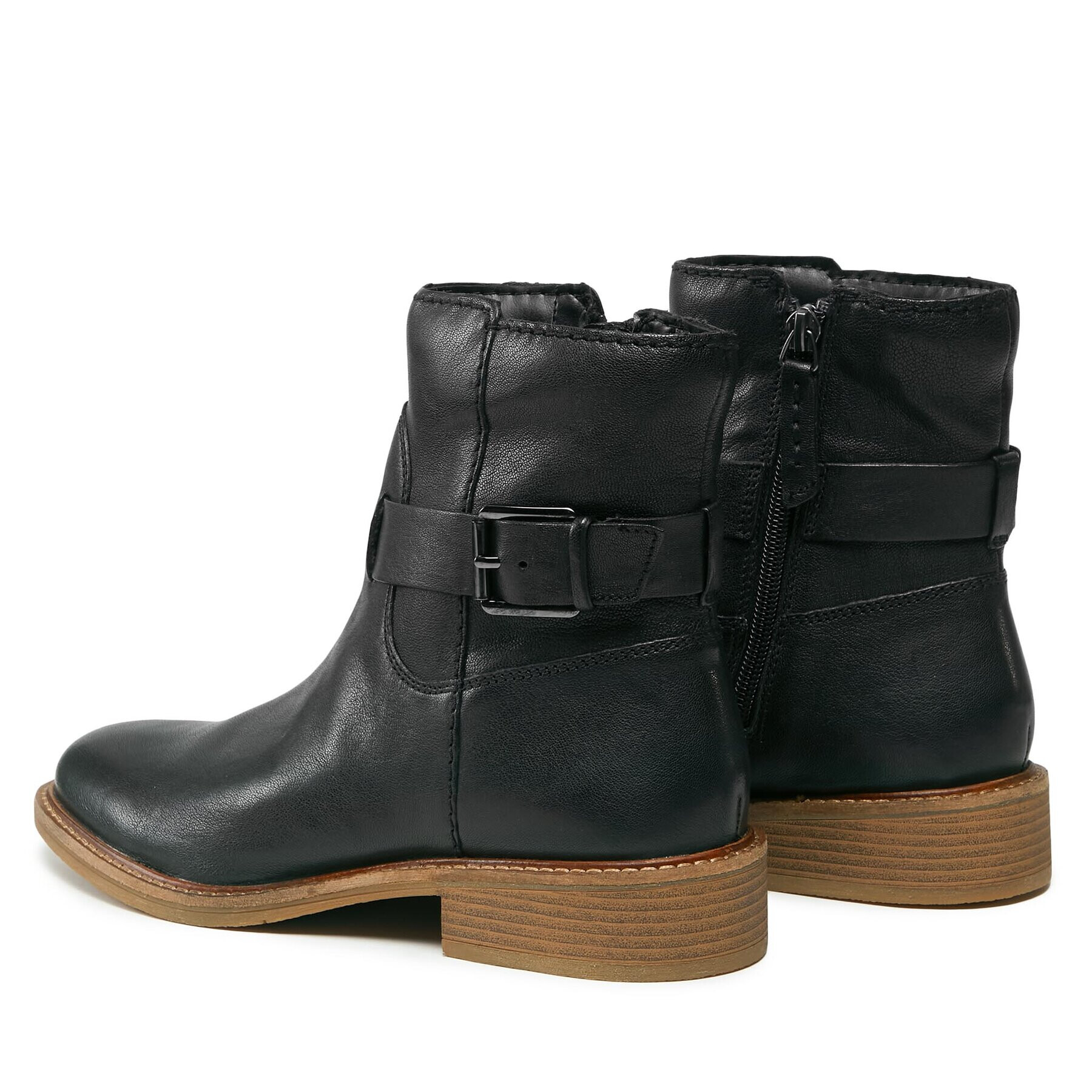 Clarks Боти Cologne Strap 261747714 Черен - Pepit.bg