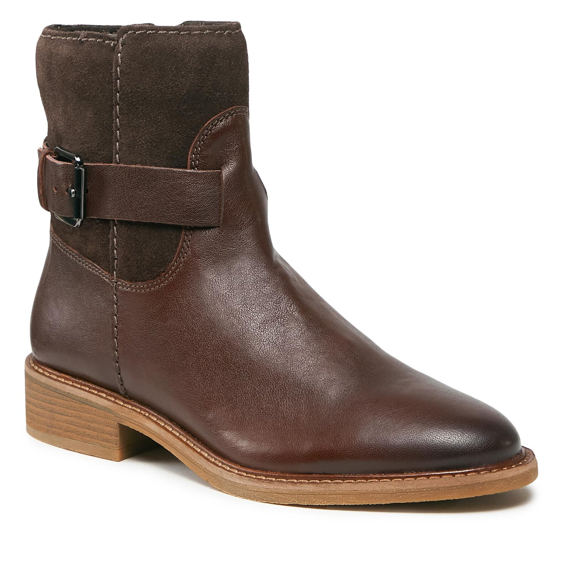 Clarks Боти Cologne Strap 261747724 Кафяв - Pepit.bg