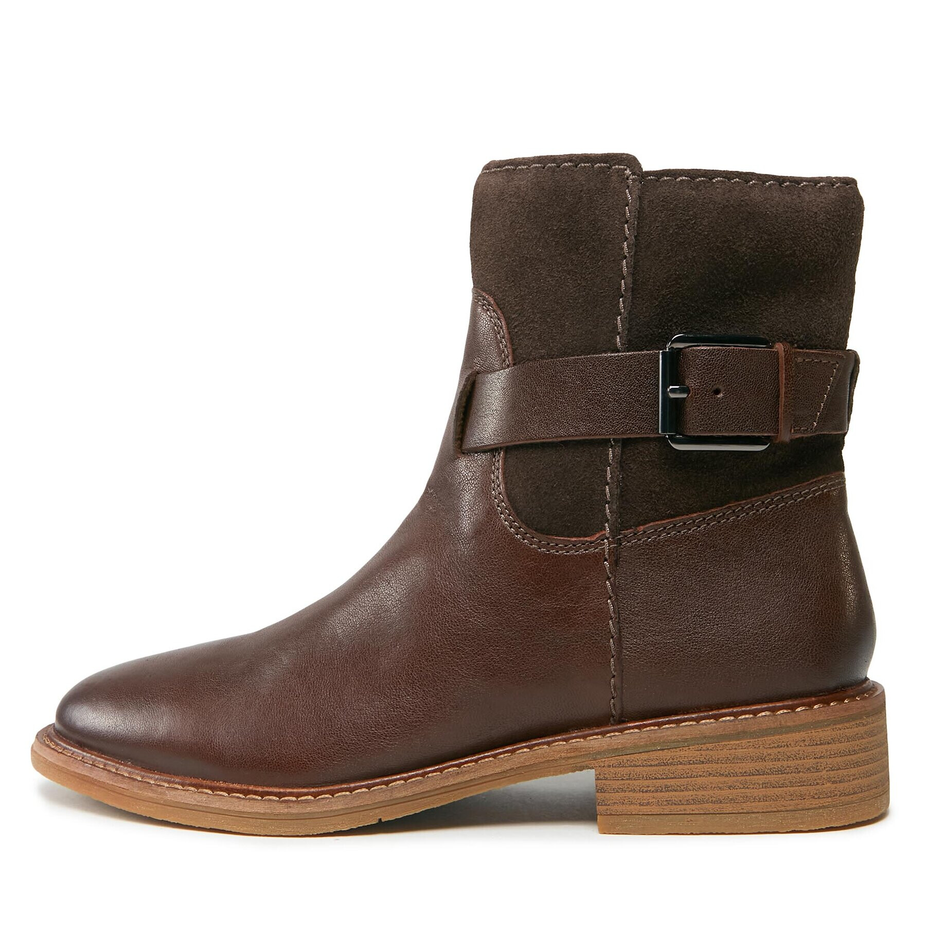 Clarks Боти Cologne Strap 261747724 Кафяв - Pepit.bg