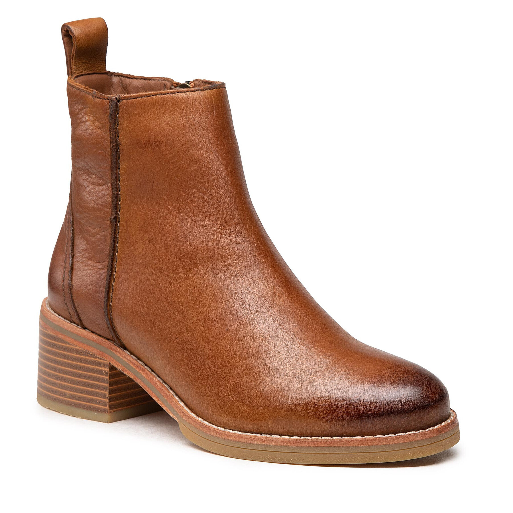 Clarks Боти Cologne Zip 261614854 Кафяв - Pepit.bg