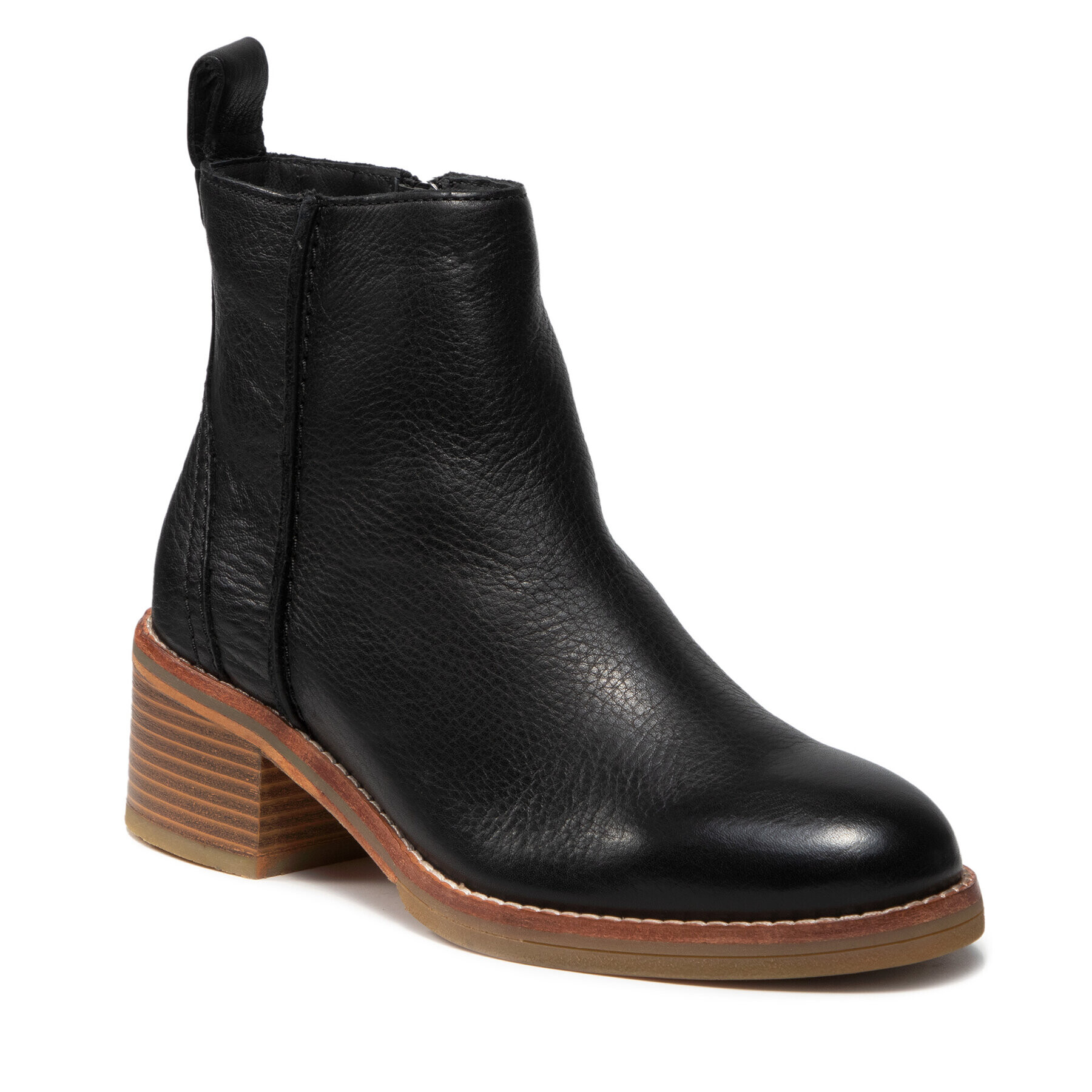 Clarks Боти Cologne Zip 261614914 Черен - Pepit.bg