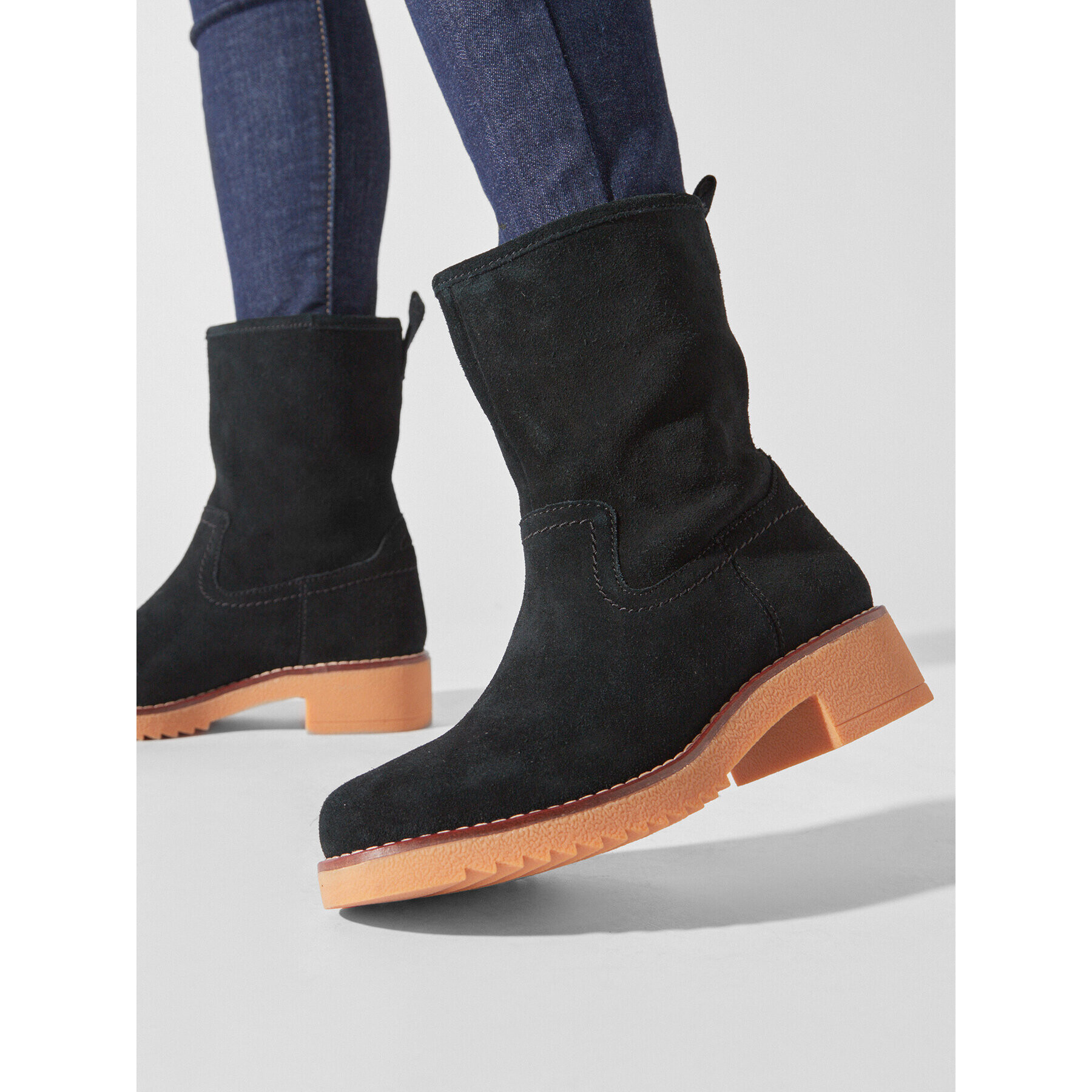 Clarks Боти Eden Mid Hi 261612834 Черен - Pepit.bg