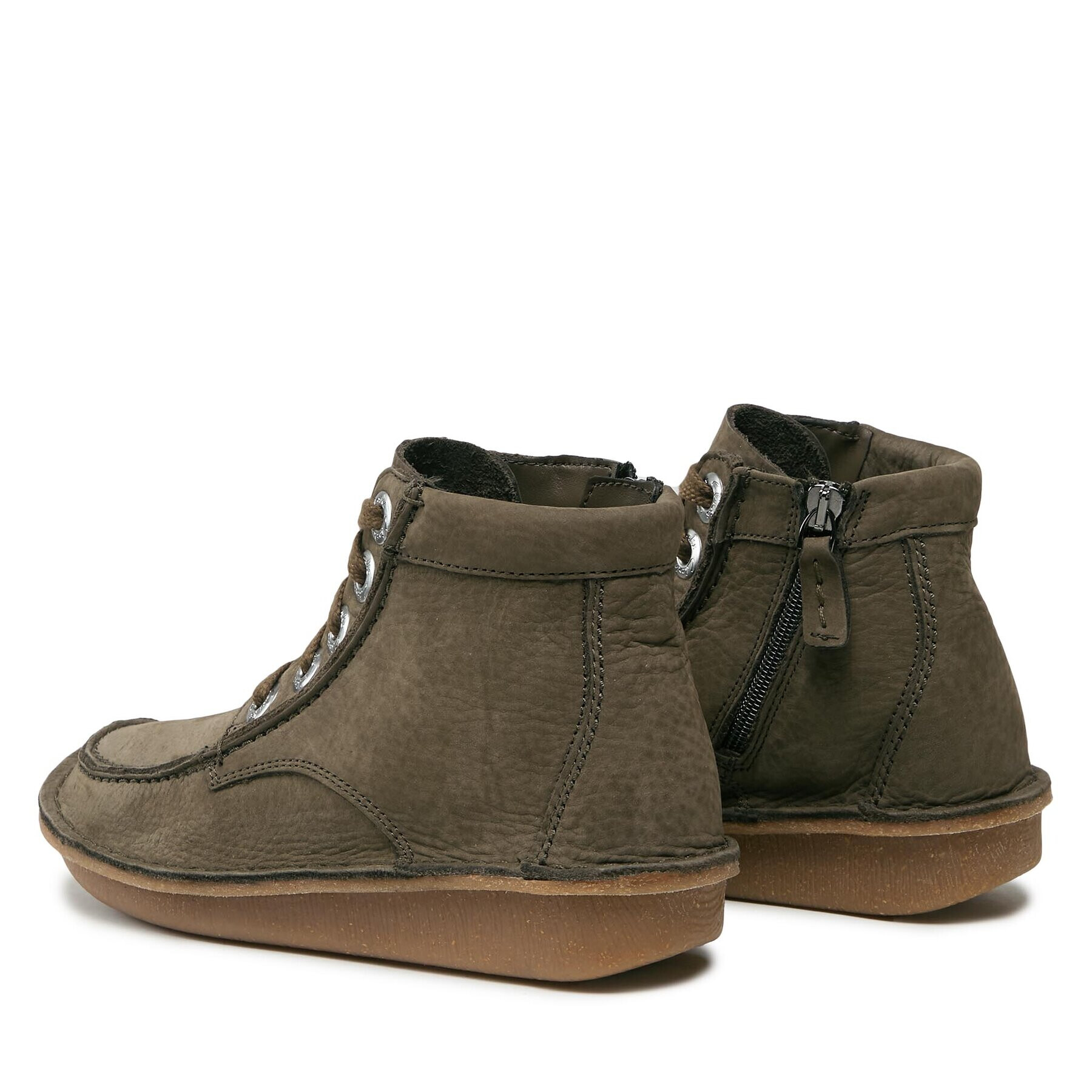 Clarks Боти Funny Cedar 261738864 Каки - Pepit.bg