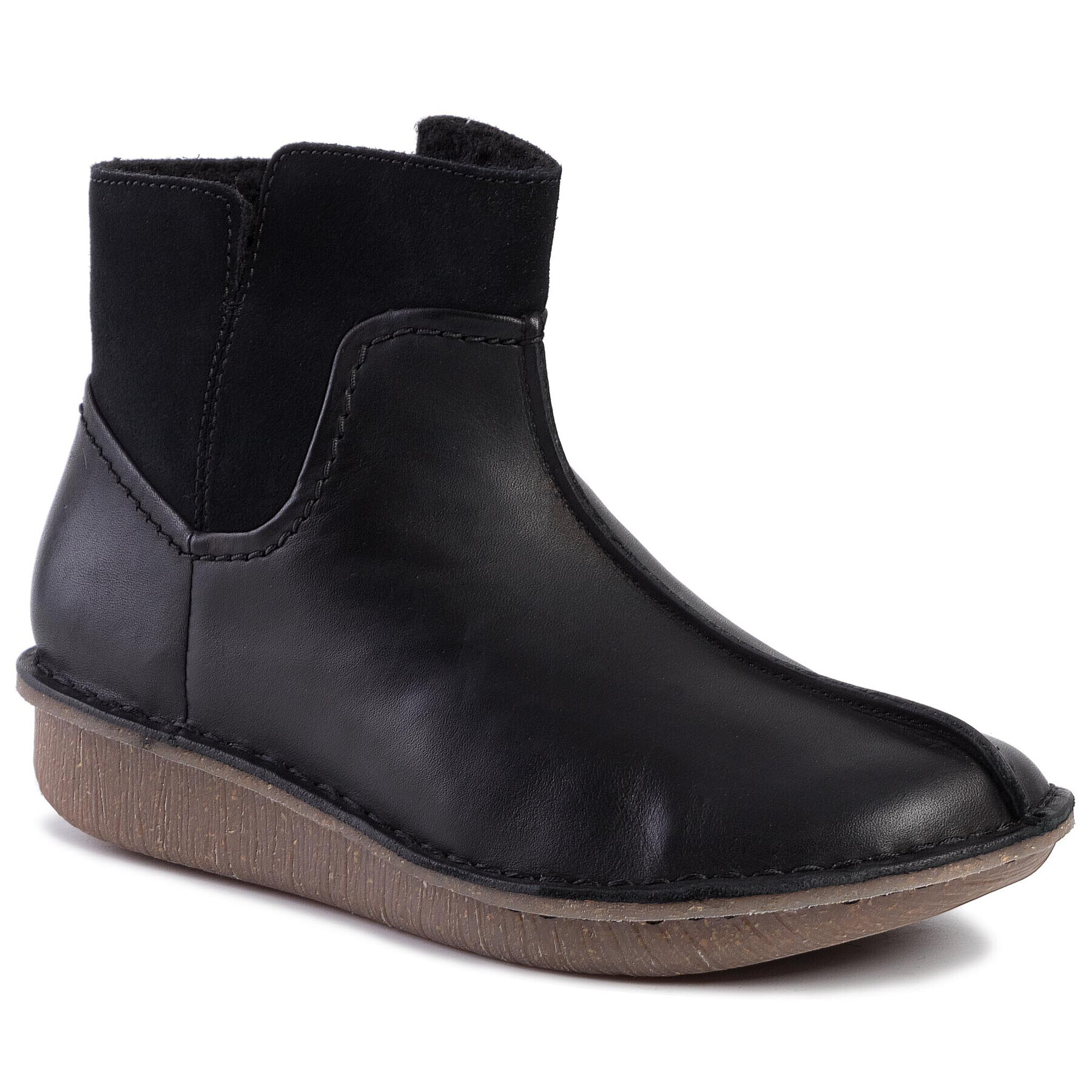 Clarks Боти Funny Mid 261443214 Черен - Pepit.bg