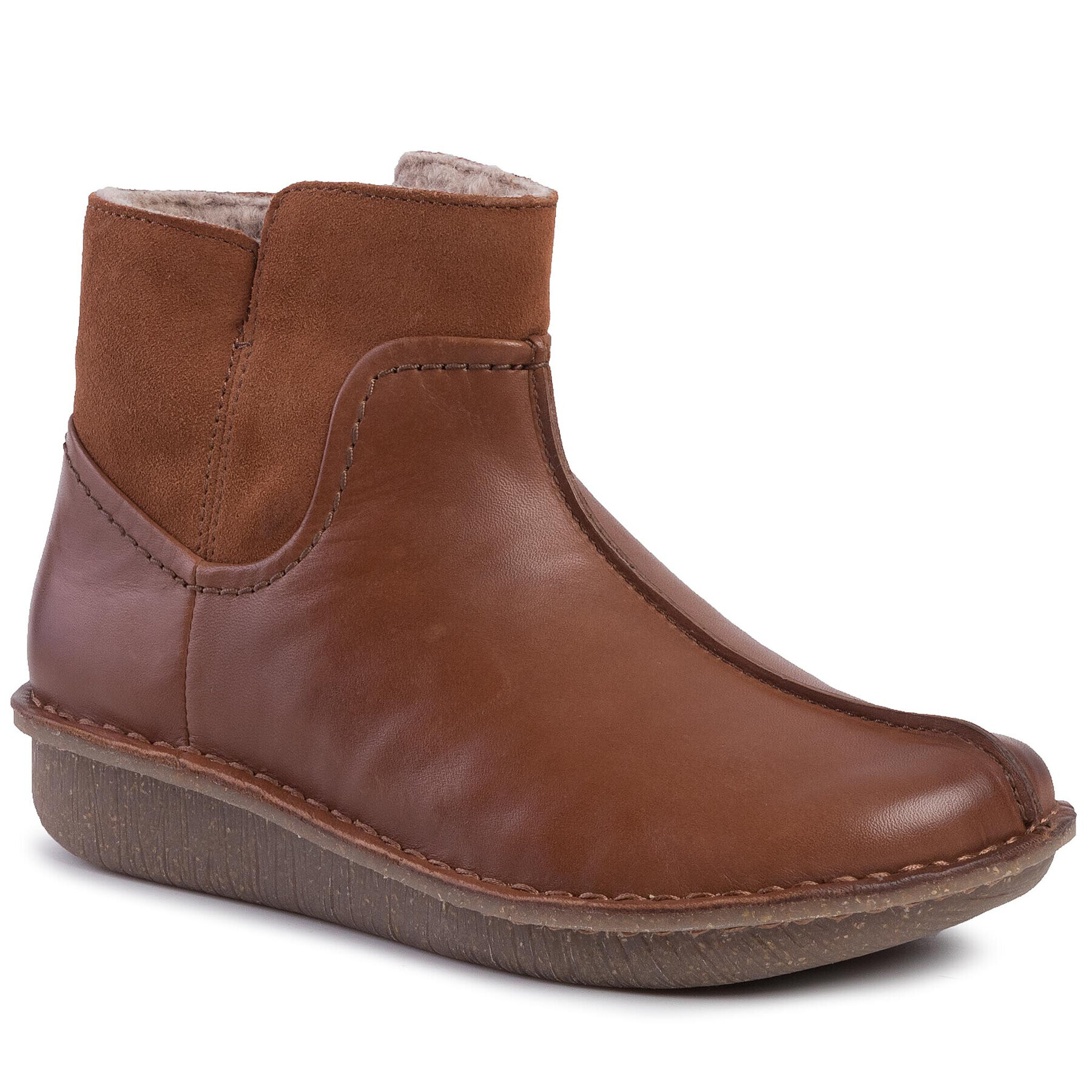 Clarks Боти Funny Mid 261446684 Кафяв - Pepit.bg