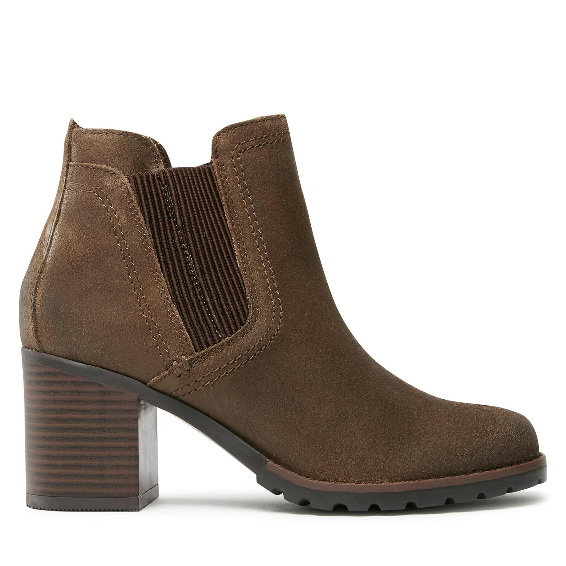 Clarks Боти Leda Up 261749634 Каки - Pepit.bg
