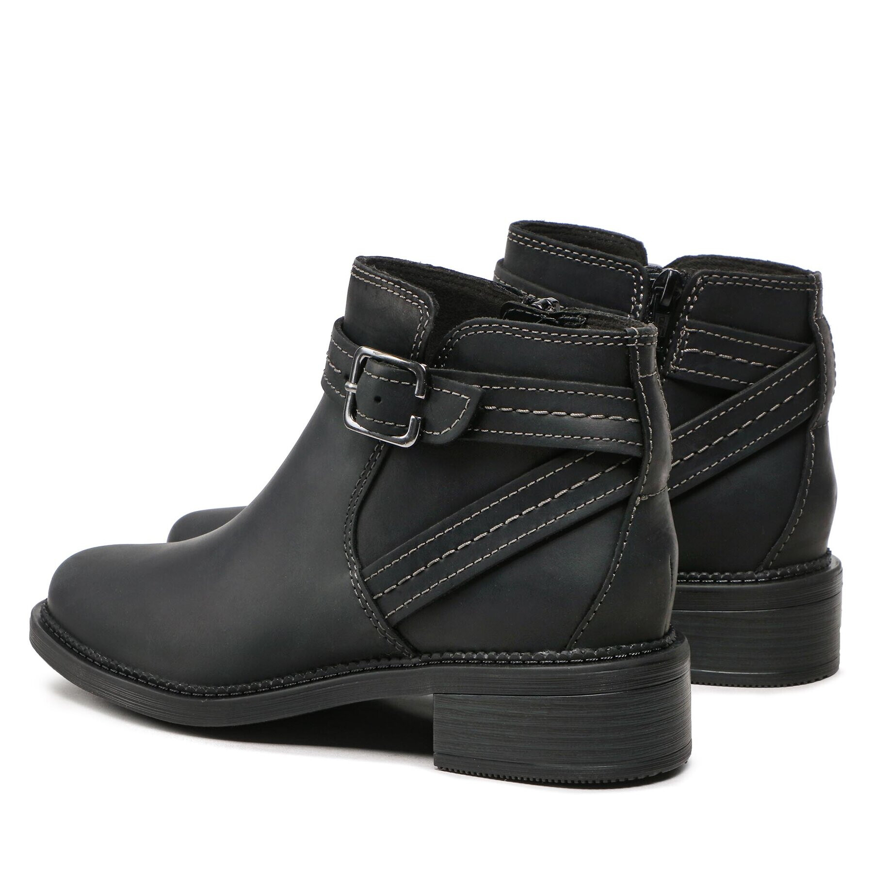 Clarks Боти Maye Strap 261680754 Черен - Pepit.bg