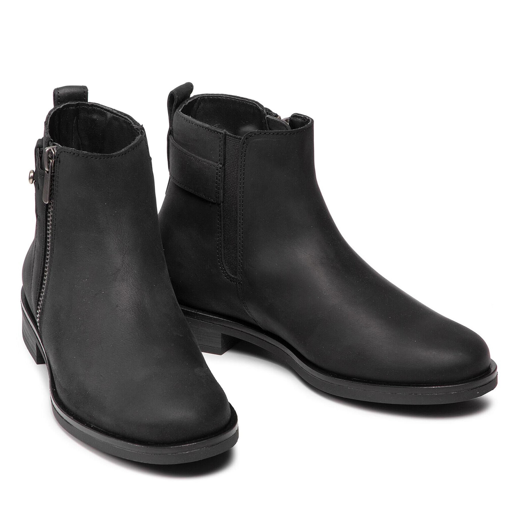 Clarks Боти Memi Lo 261615144 Черен - Pepit.bg
