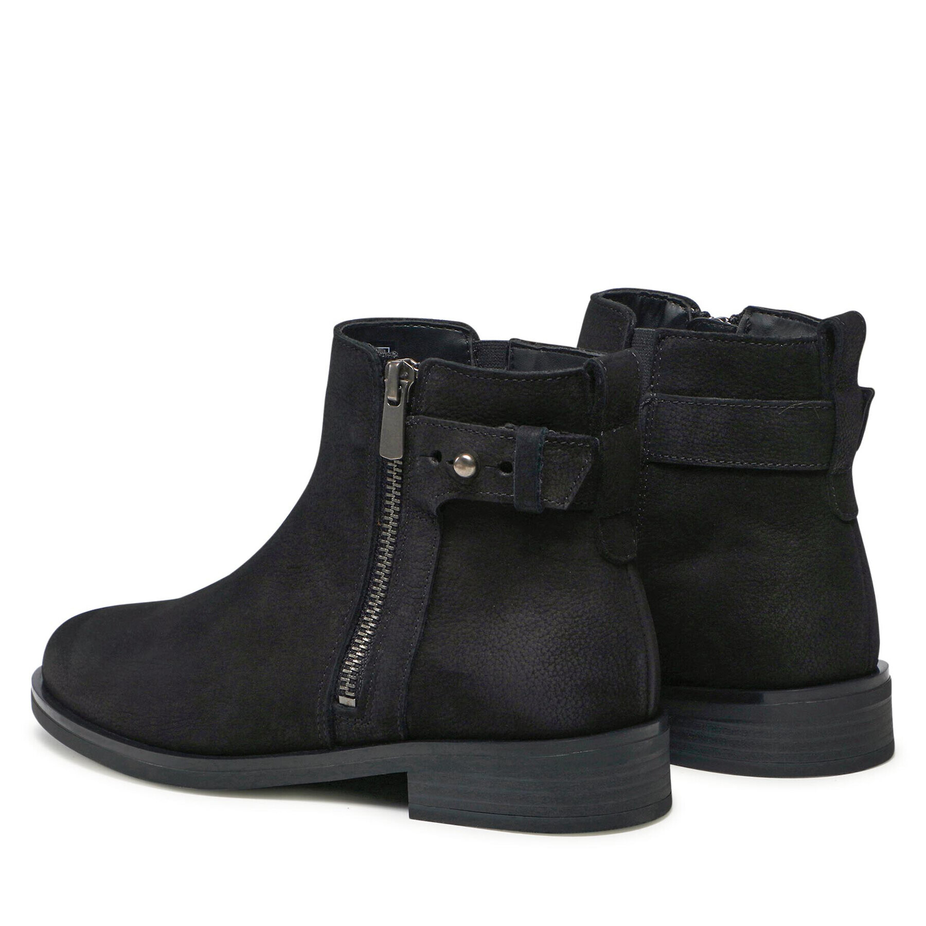 Clarks Боти Memi Lo 261621704 Черен - Pepit.bg