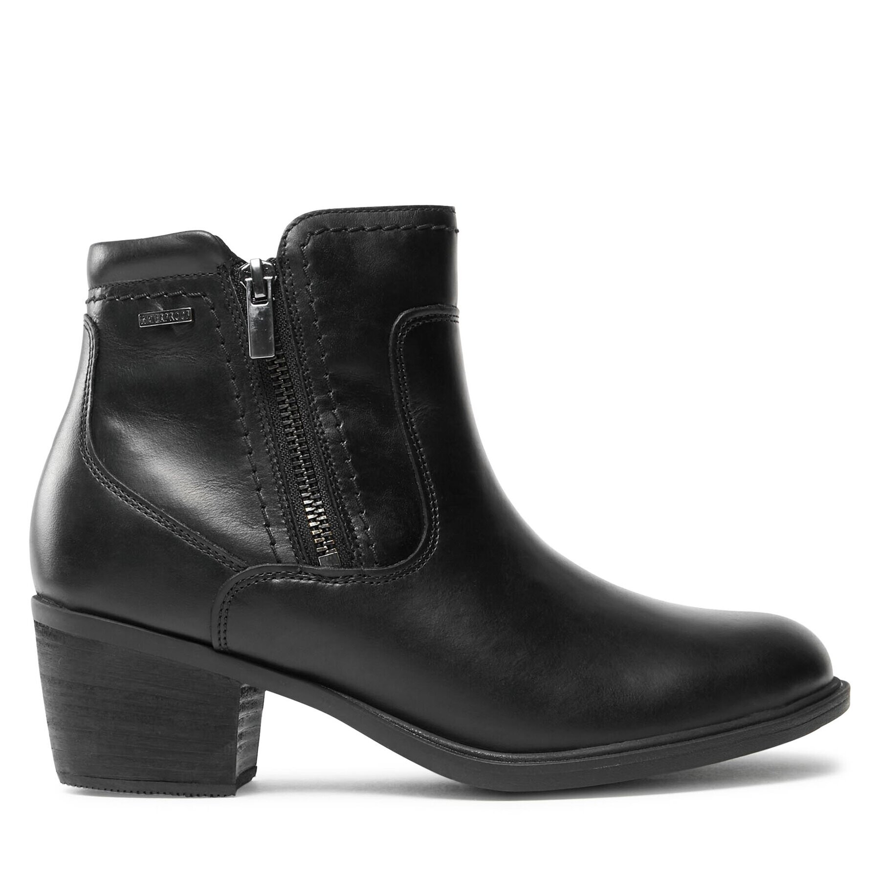 Clarks Боти Neva Zip Wp 261751994 Черен - Pepit.bg