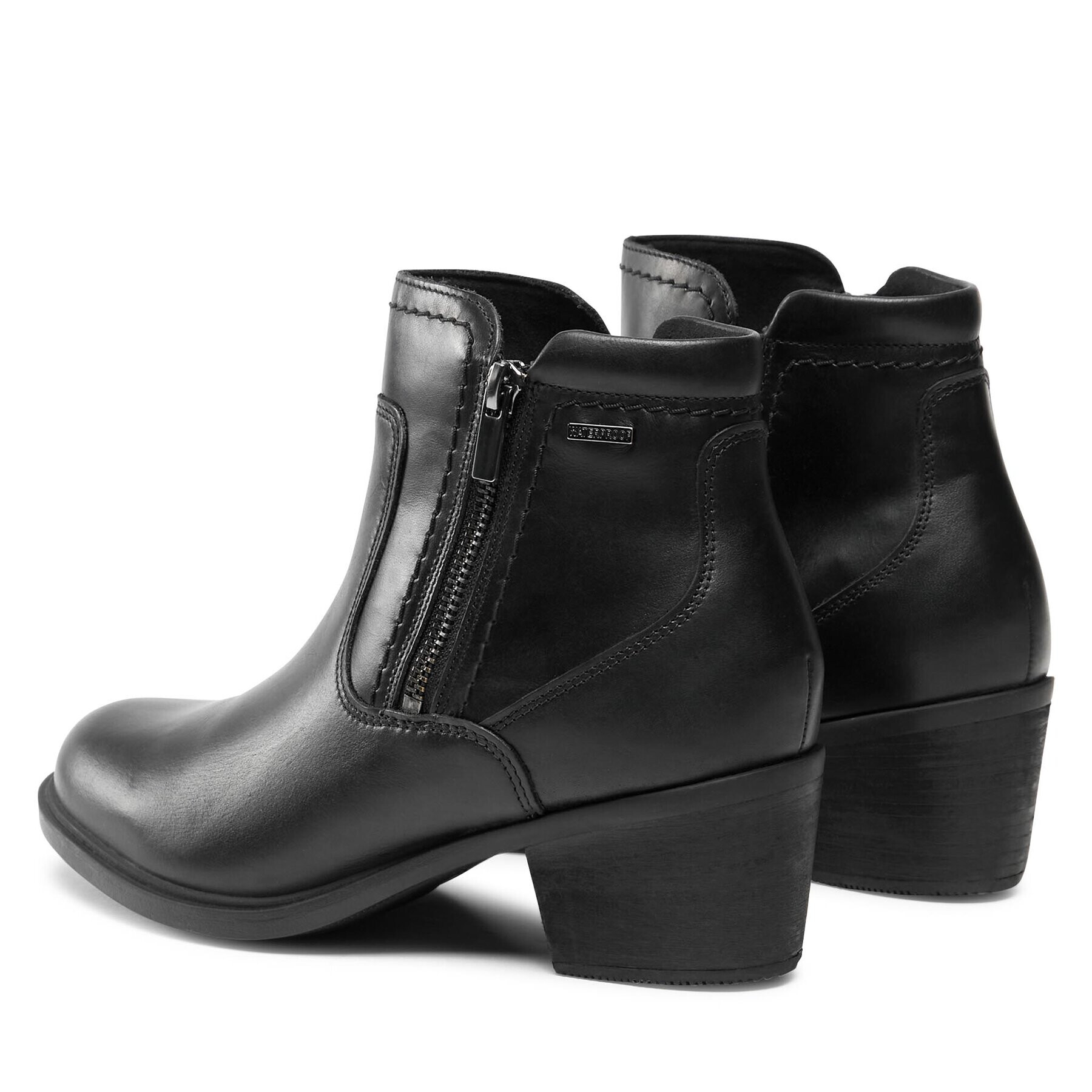 Clarks Боти Neva Zip Wp 261751994 Черен - Pepit.bg