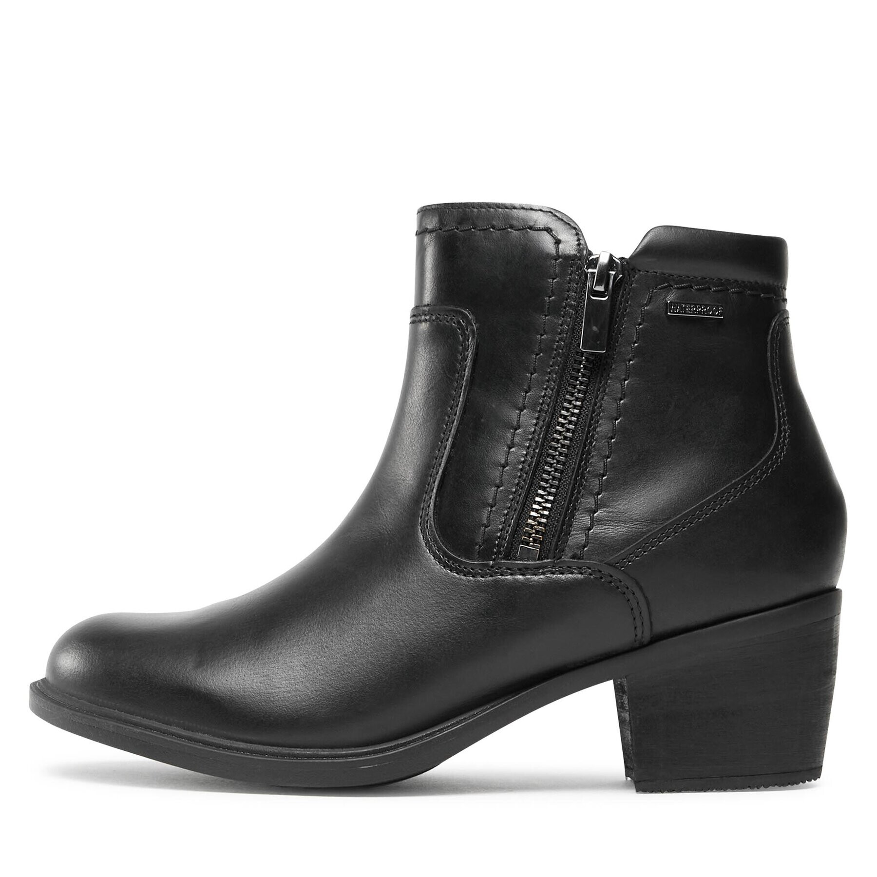 Clarks Боти Neva Zip Wp 261751994 Черен - Pepit.bg