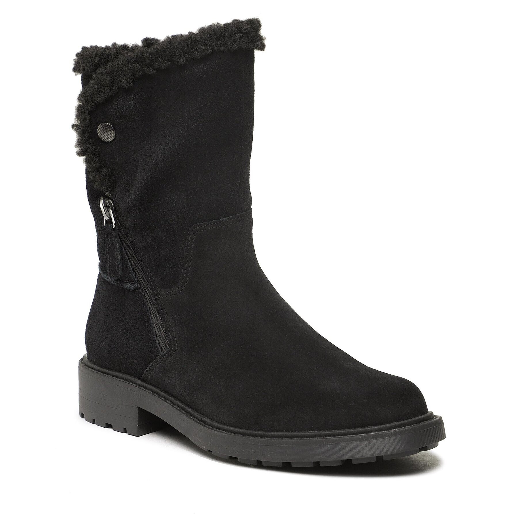 Clarks Боти Opal Zip 261679114 Черен - Pepit.bg