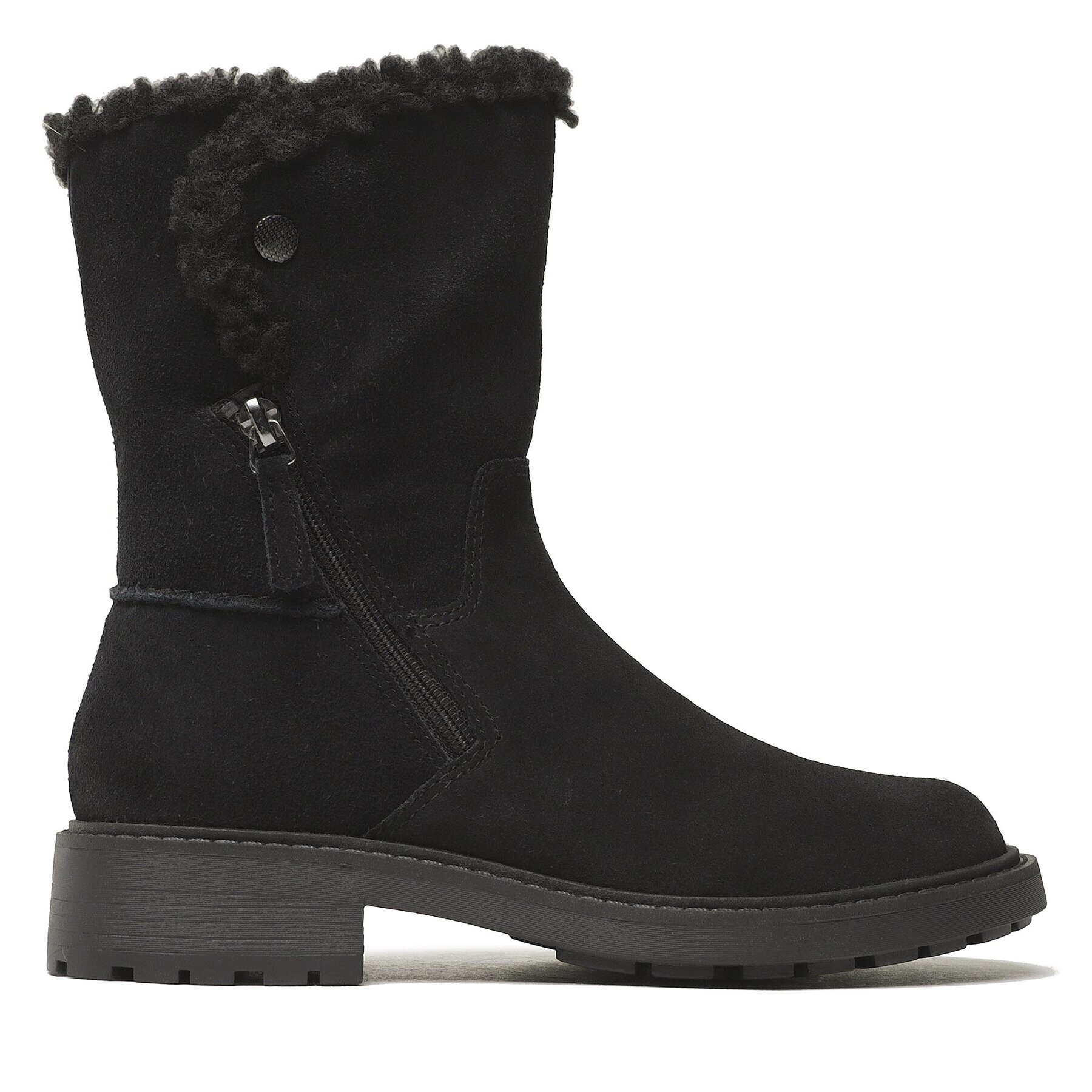 Clarks Боти Opal Zip 261679114 Черен - Pepit.bg