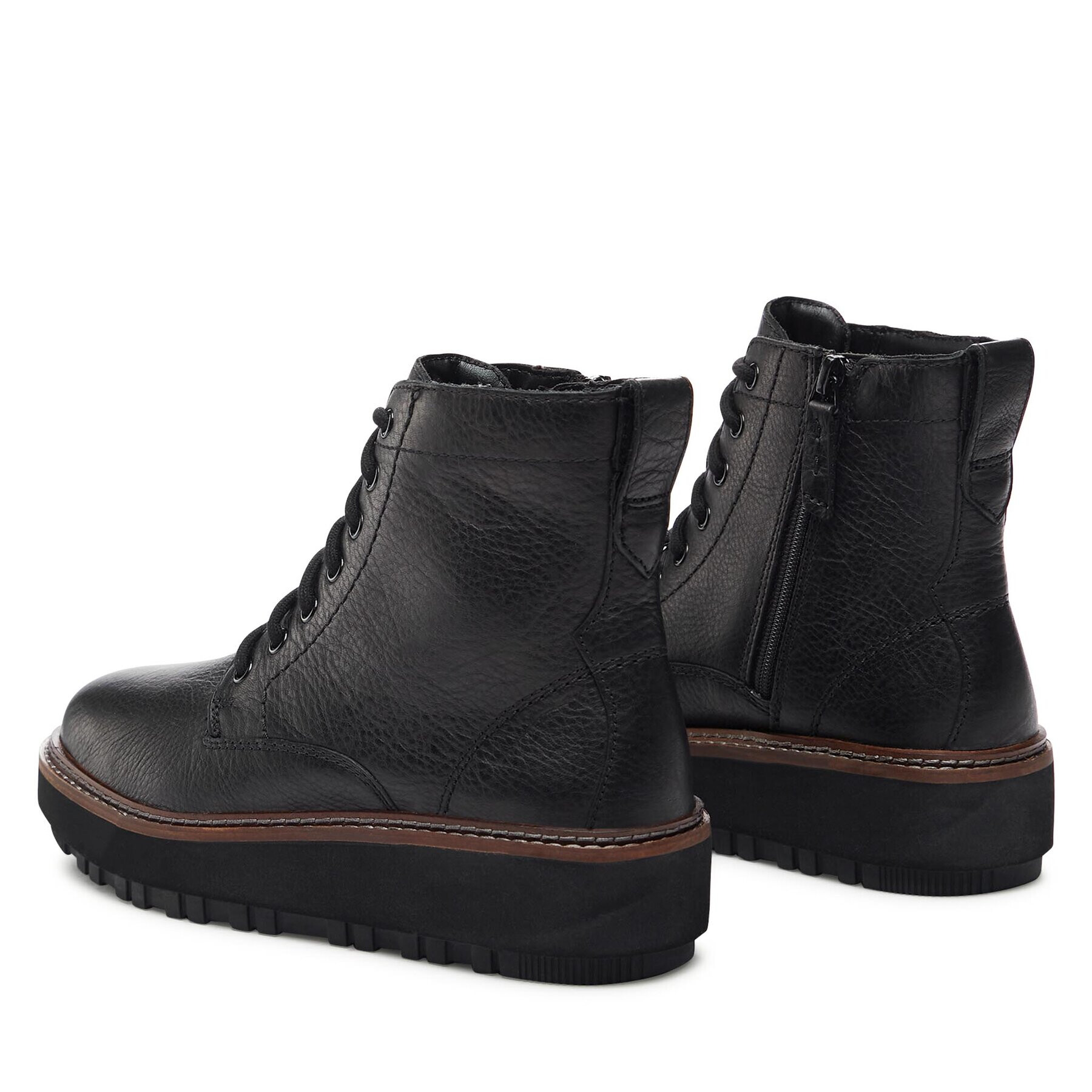 Clarks Боти Orianna W Lace 261747984 Черен - Pepit.bg