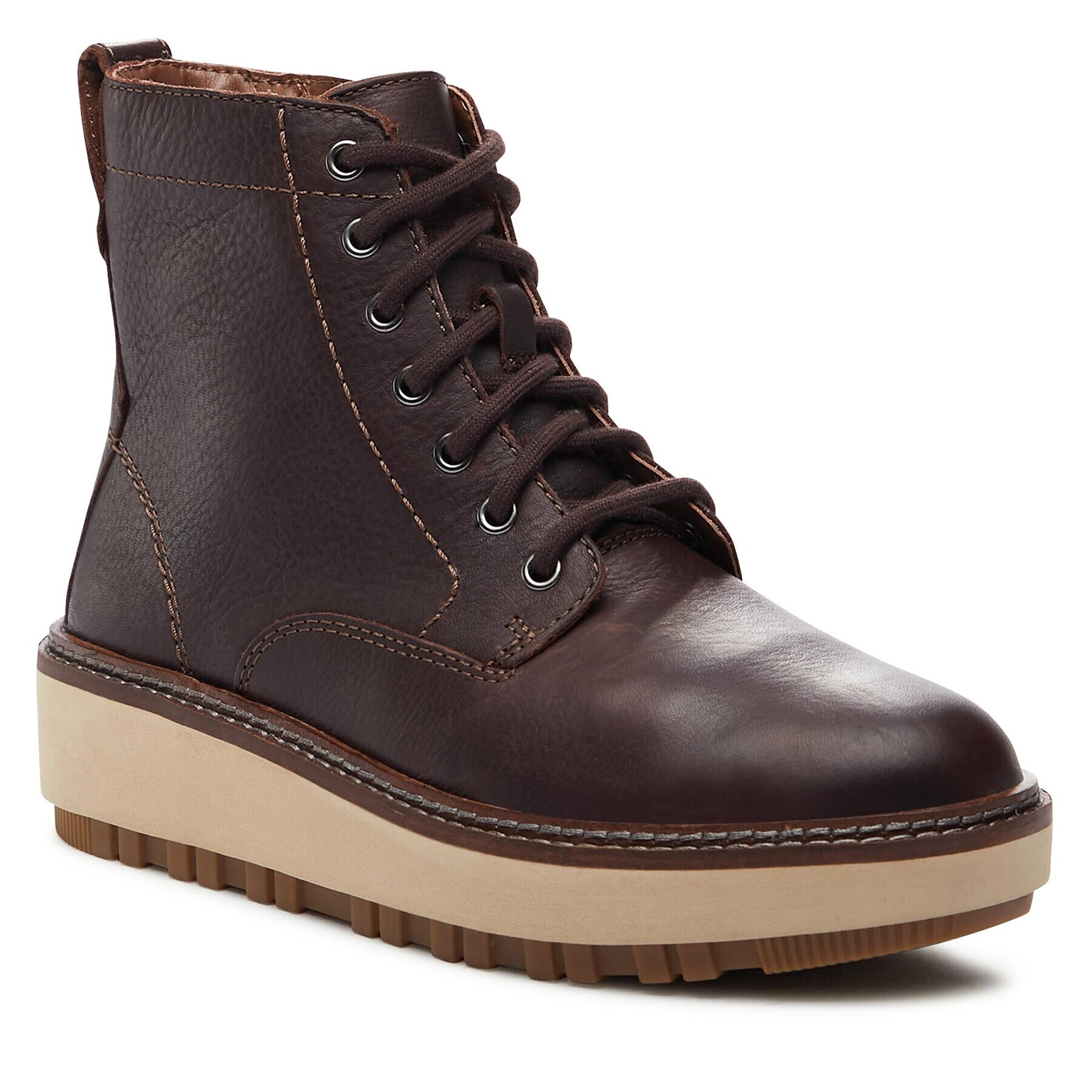 Clarks Боти Orianna W Lace 261747994 Кафяв - Pepit.bg
