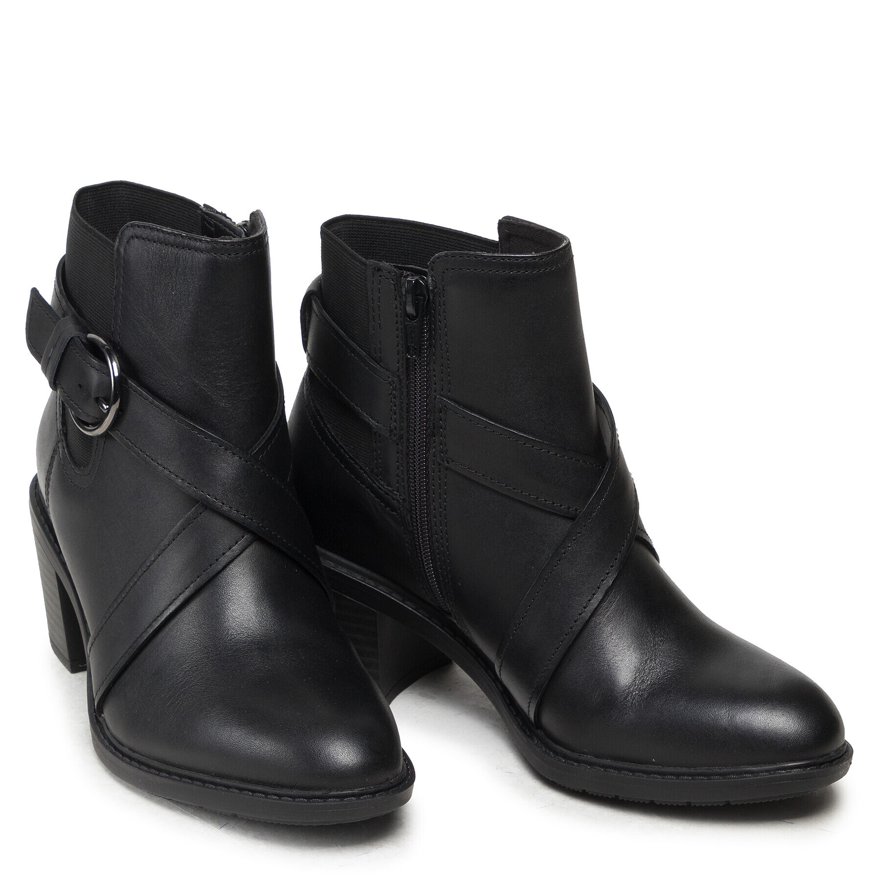 Clarks Боти Scene Strap 261622924 Черен - Pepit.bg