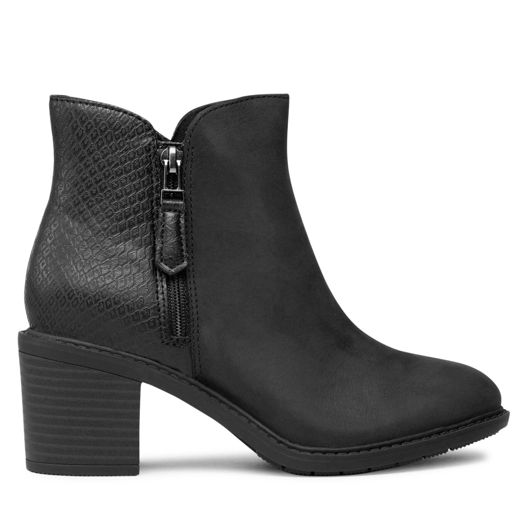 Clarks Боти Scene Zip 261620104 Черен - Pepit.bg
