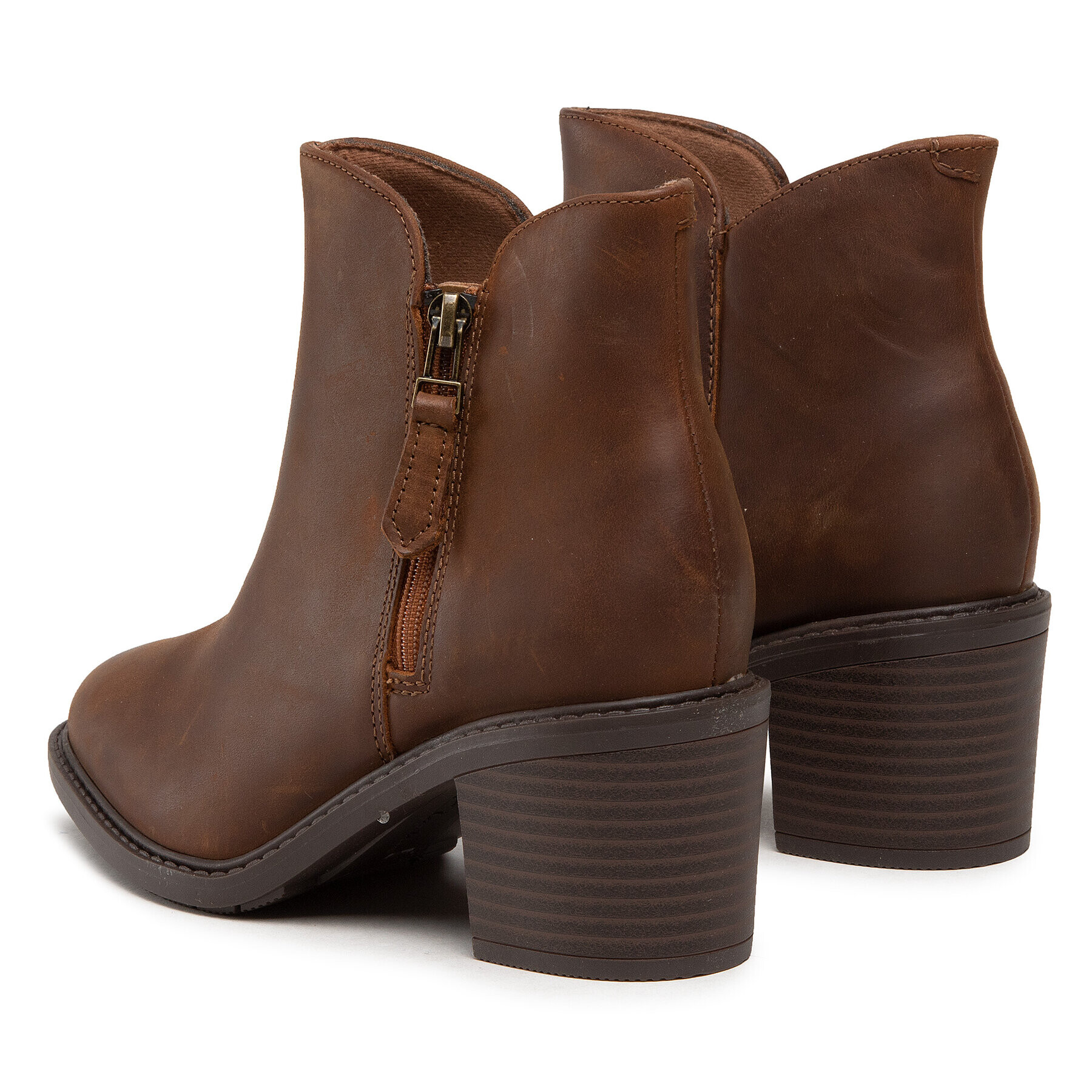 Clarks Боти Scene Zip 261637684 Кафяв - Pepit.bg